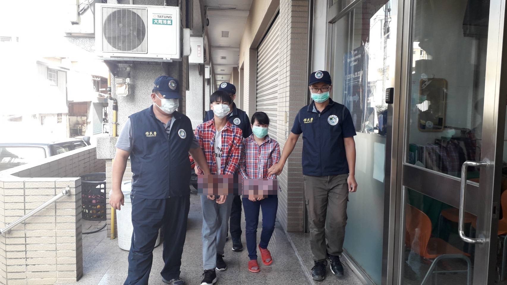 移民署在15日進行全國第二波聯合查察，在行動中共查獲413名非法外籍人士。（翻攝畫面）