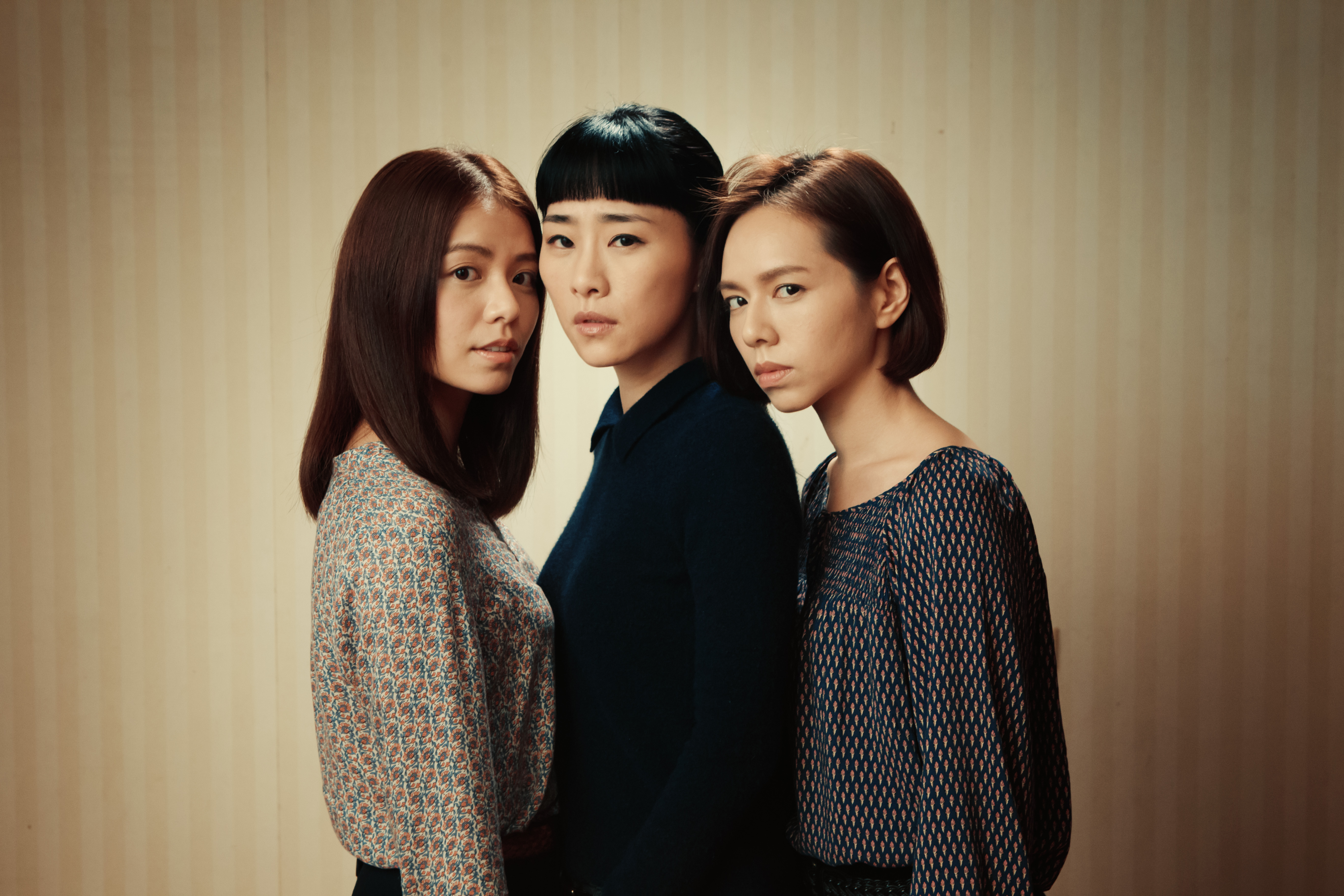 宋云樺(左起)、吳可熙、夏于喬為了拍戲,都進入與世隔絕的狀態。(岸上影像提供)