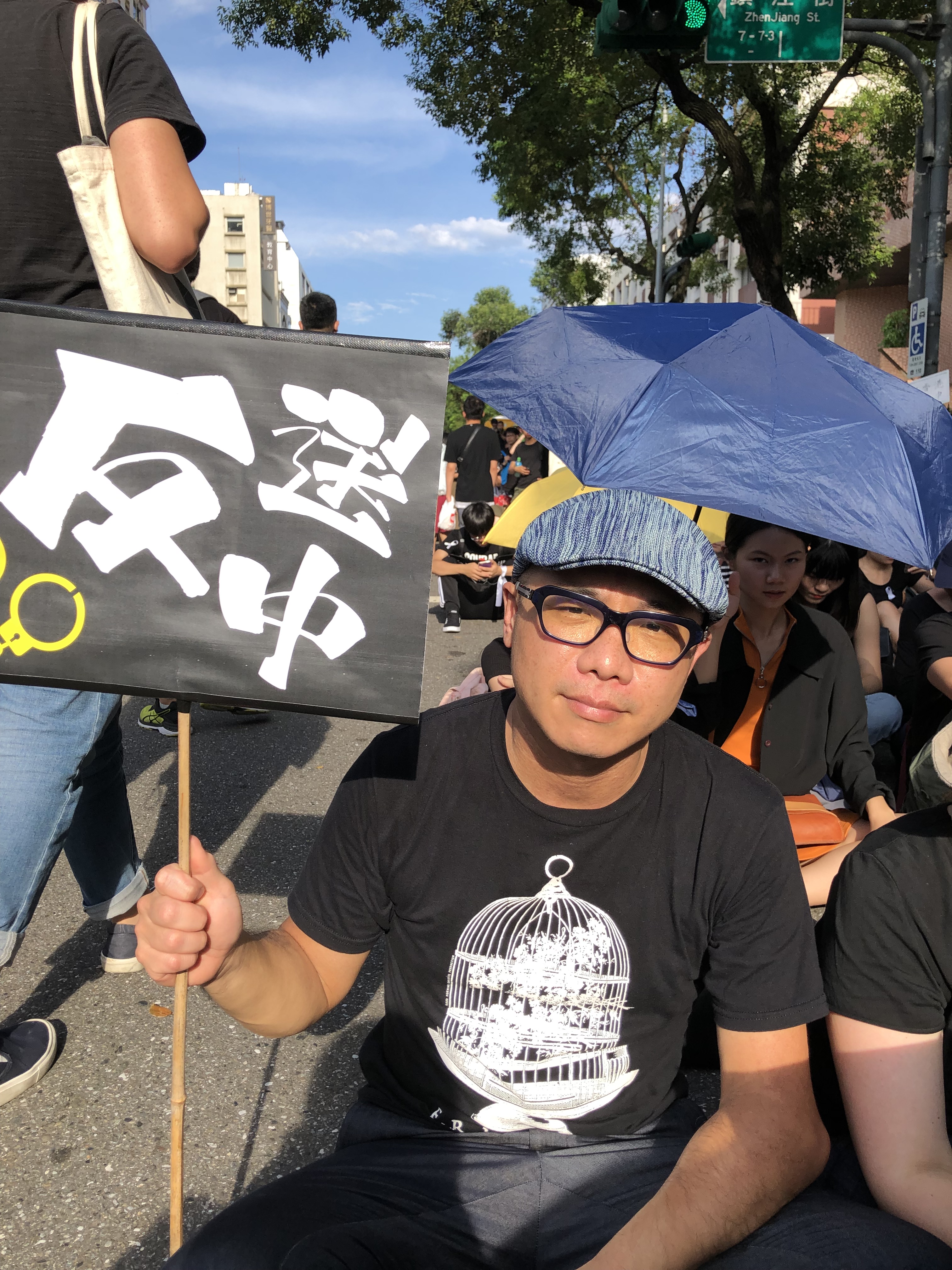 萬先生。（陳昌遠攝）