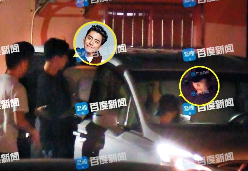 王大陸在跟Ivy交往期間,曾被對岸媒體捕捉到化妝師在他飯店待了一晚的行跡。(翻攝自百度娛樂微博)