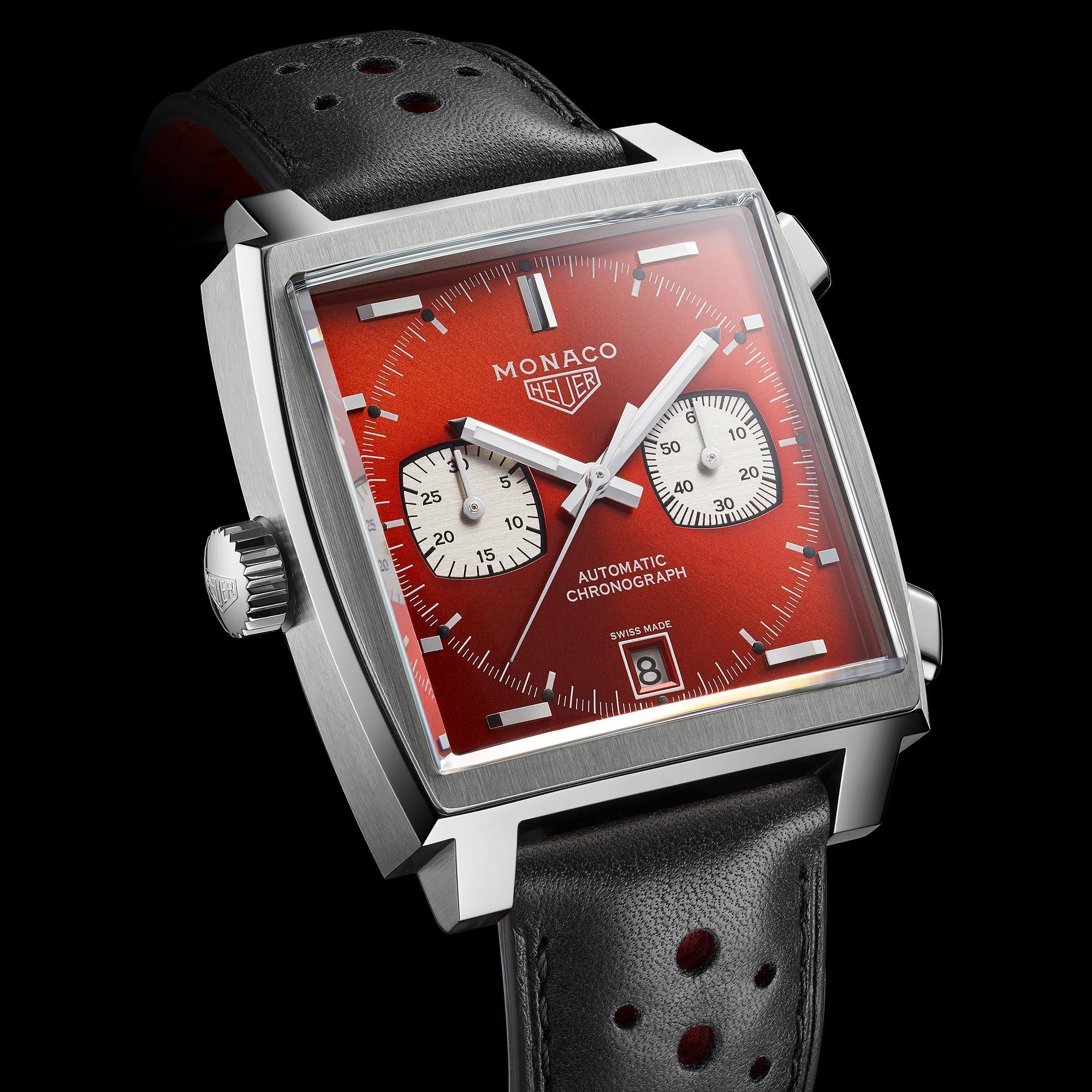 豪雅Monaco 1979-1989特別版腕錶,限量169只,定價NT$215,400。