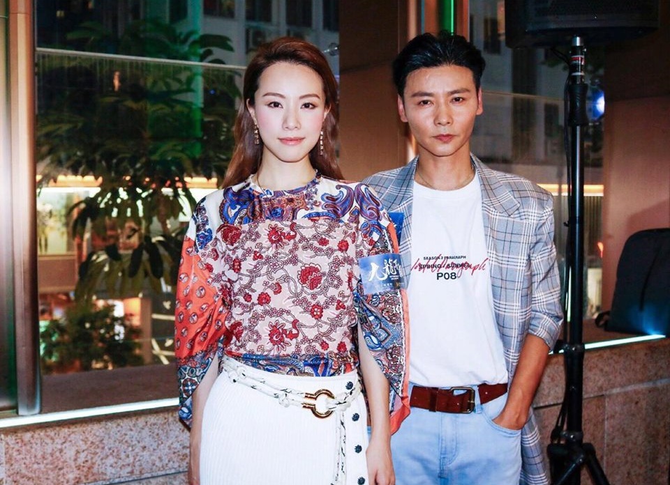 電影《九龍不敗》18日在香港舉行首映禮，戲中主角張晉及鄧麗欣原來相識多年，但卻是第一次合作。