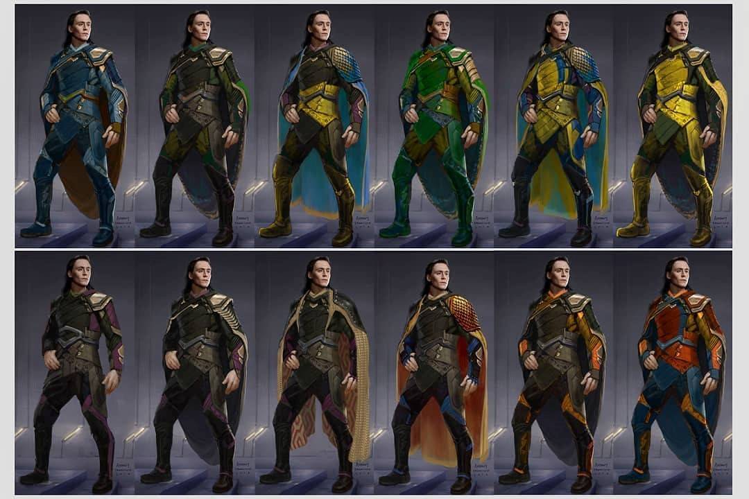 為《雷神索爾3》裡的洛基設計造型時，安東尼會多方嘗試，找出效果最好的配色組合。（翻攝自Anthony Francisco粉絲專頁）