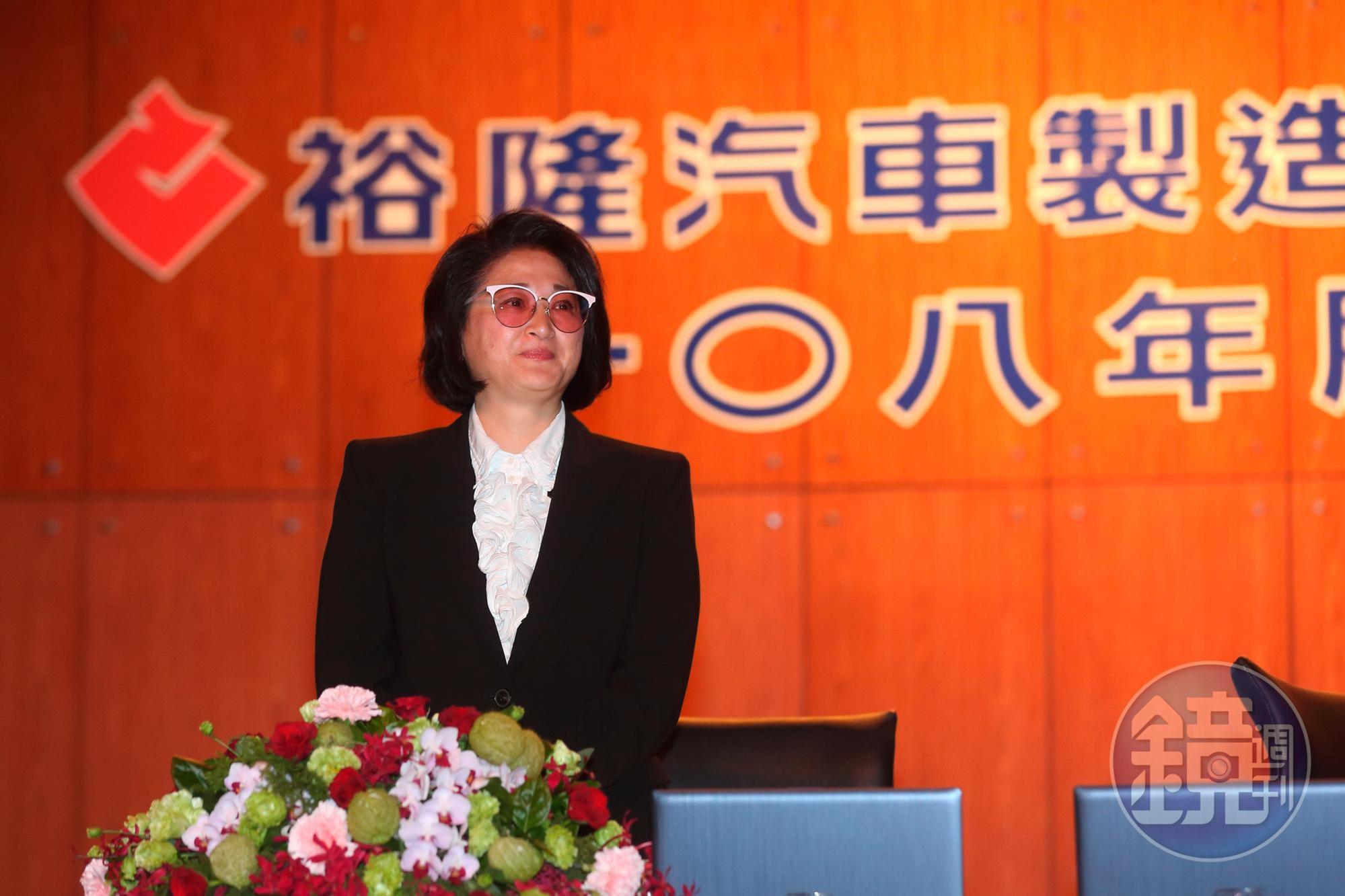 扛下裕隆4000億元江山,嚴陳莉蓮的股東會處女秀表現的相當沉穩。
