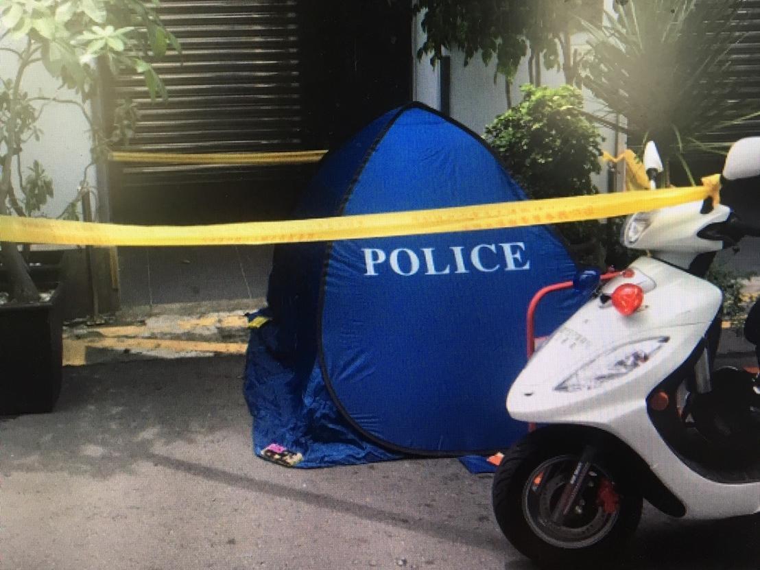 油商陳世憲驚傳在住處跳樓輕生，現場留下一封遺書。（翻攝畫面）