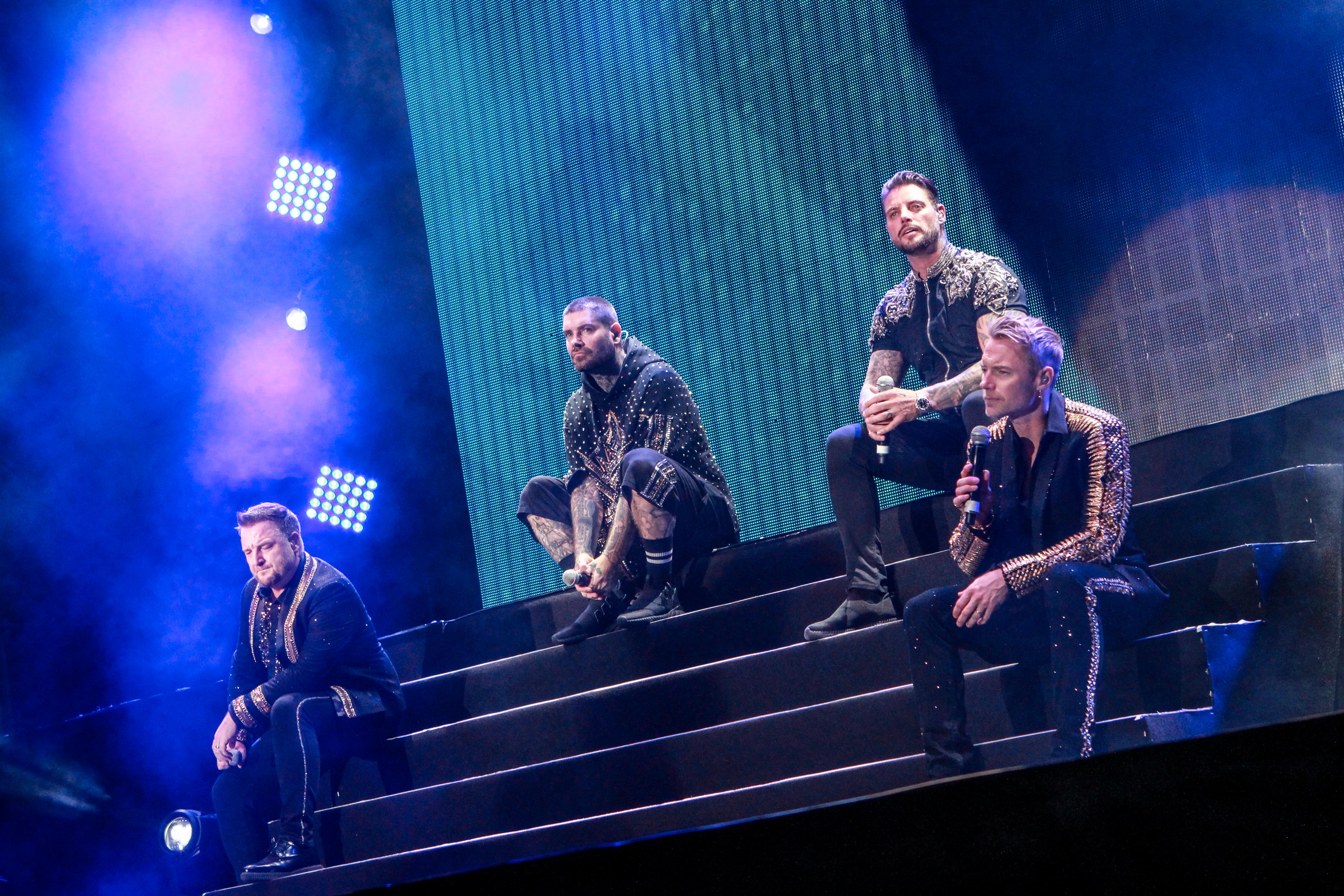 90年代男孩特區BOYZONE週六在林口體育館舉行告別演唱會。（傲世娛樂提供）