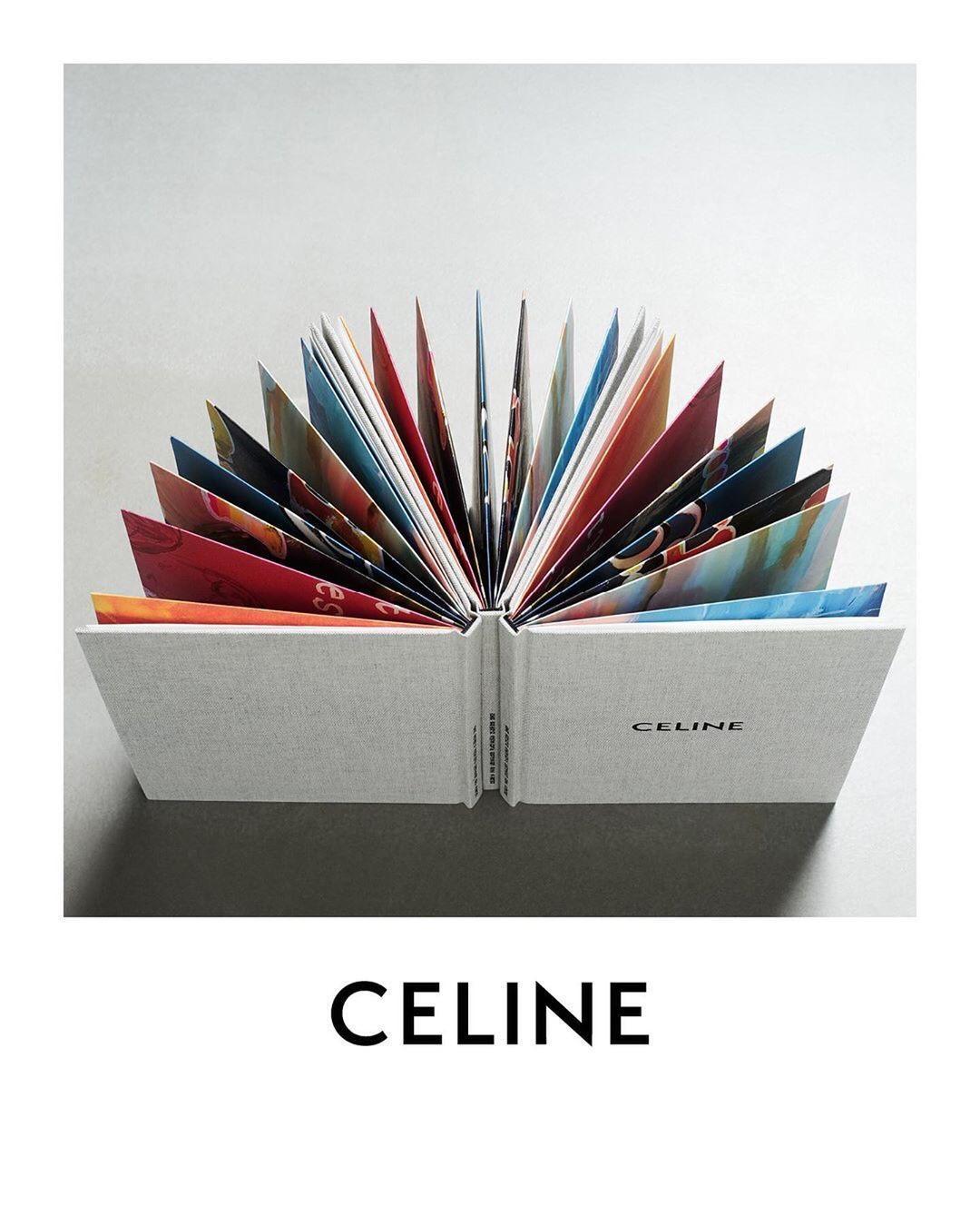 CELINE 2020男裝秀邀請卡,一改以往設計總監熱愛黑白的風格。(CELINE提供)