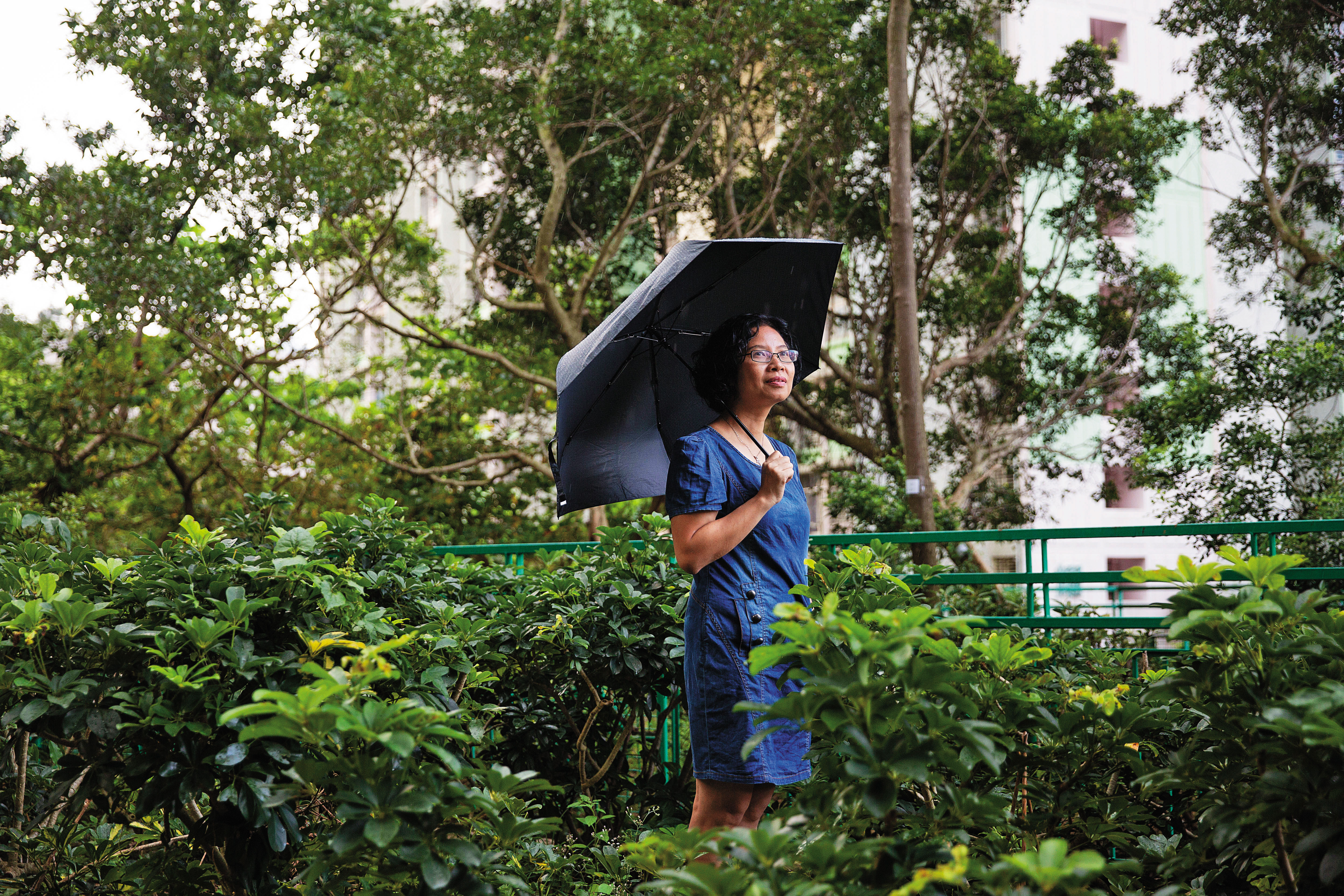 以新移民身分來港十多年，陸錦城支持香港人爭取法治獨立與民主自由。