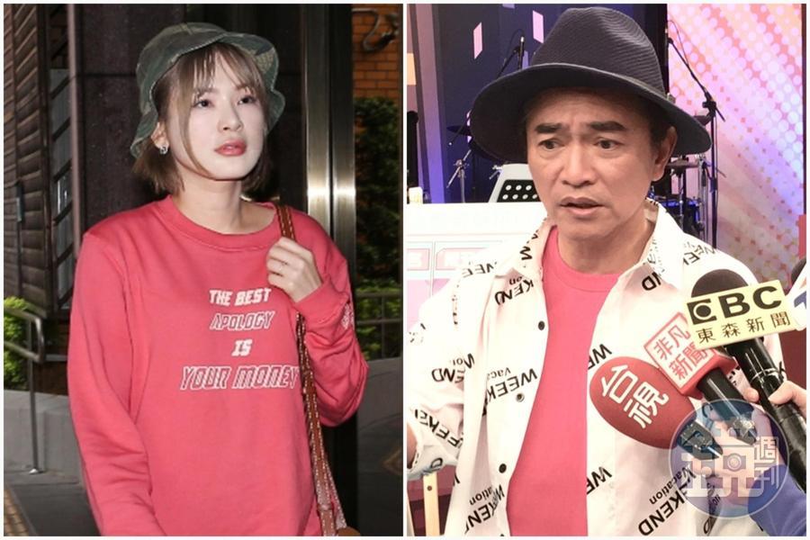阿翔與謝忻激吻事件後續處理，吳宗憲（右）的發言讓陳沂忍不住發文回嗆。