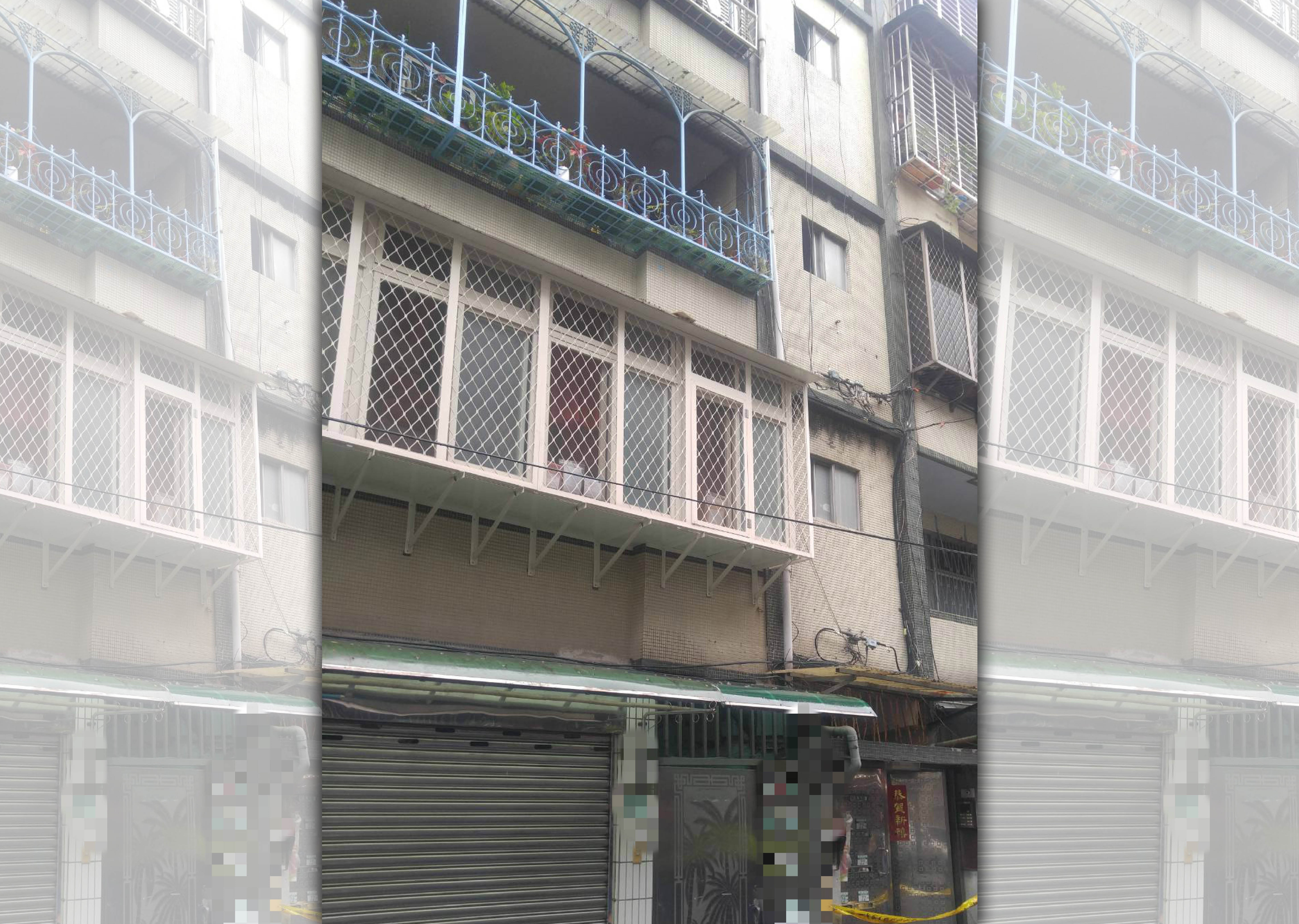 永和張姓男子打電話恐嚇傷害侯友宜家人，警上門他拒開門與警僵持。（民眾提供）