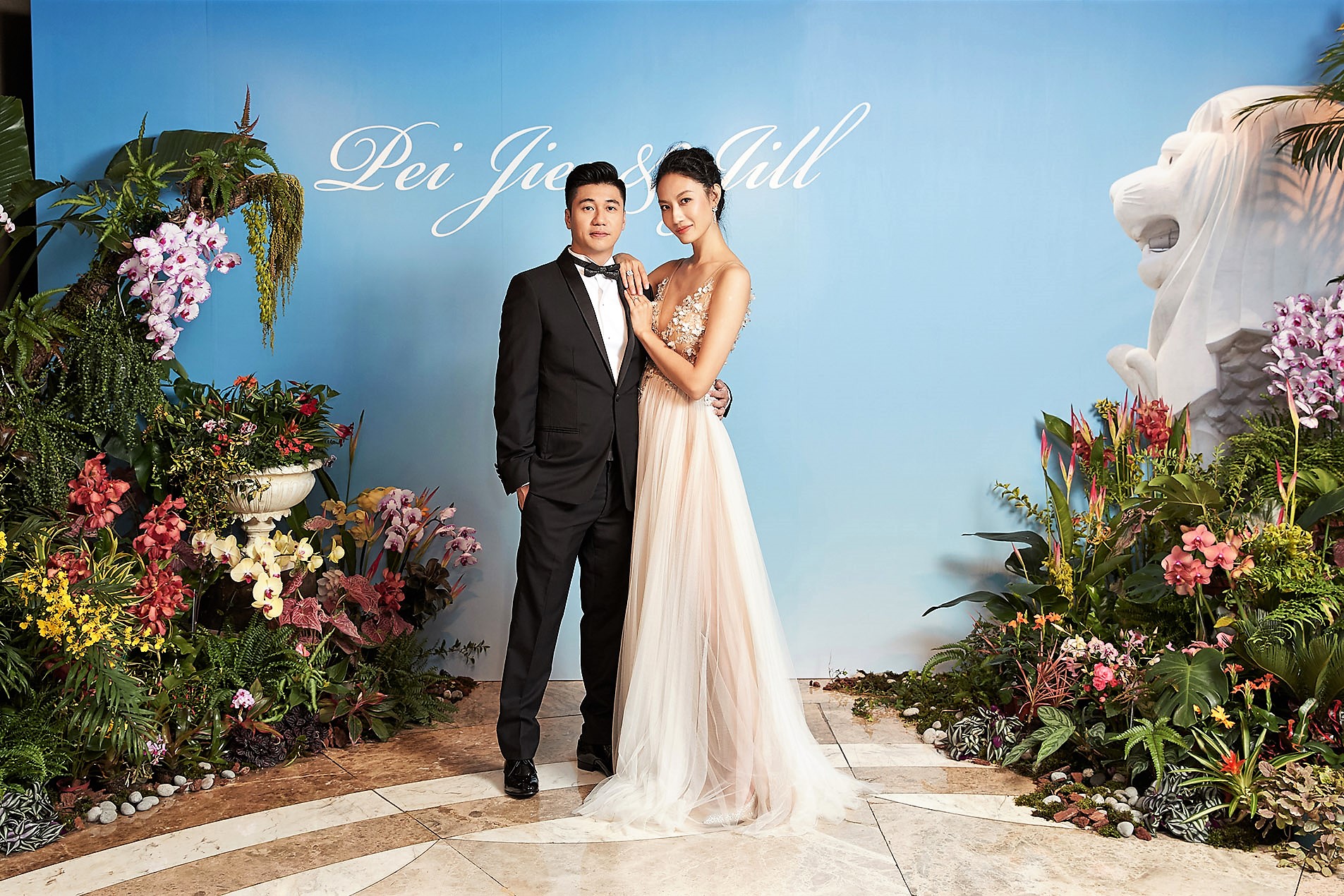 凱渥名模邱馨慧樂當六月新娘,婚禮在新加玻、台北兩地舉辦。(凱渥提供)