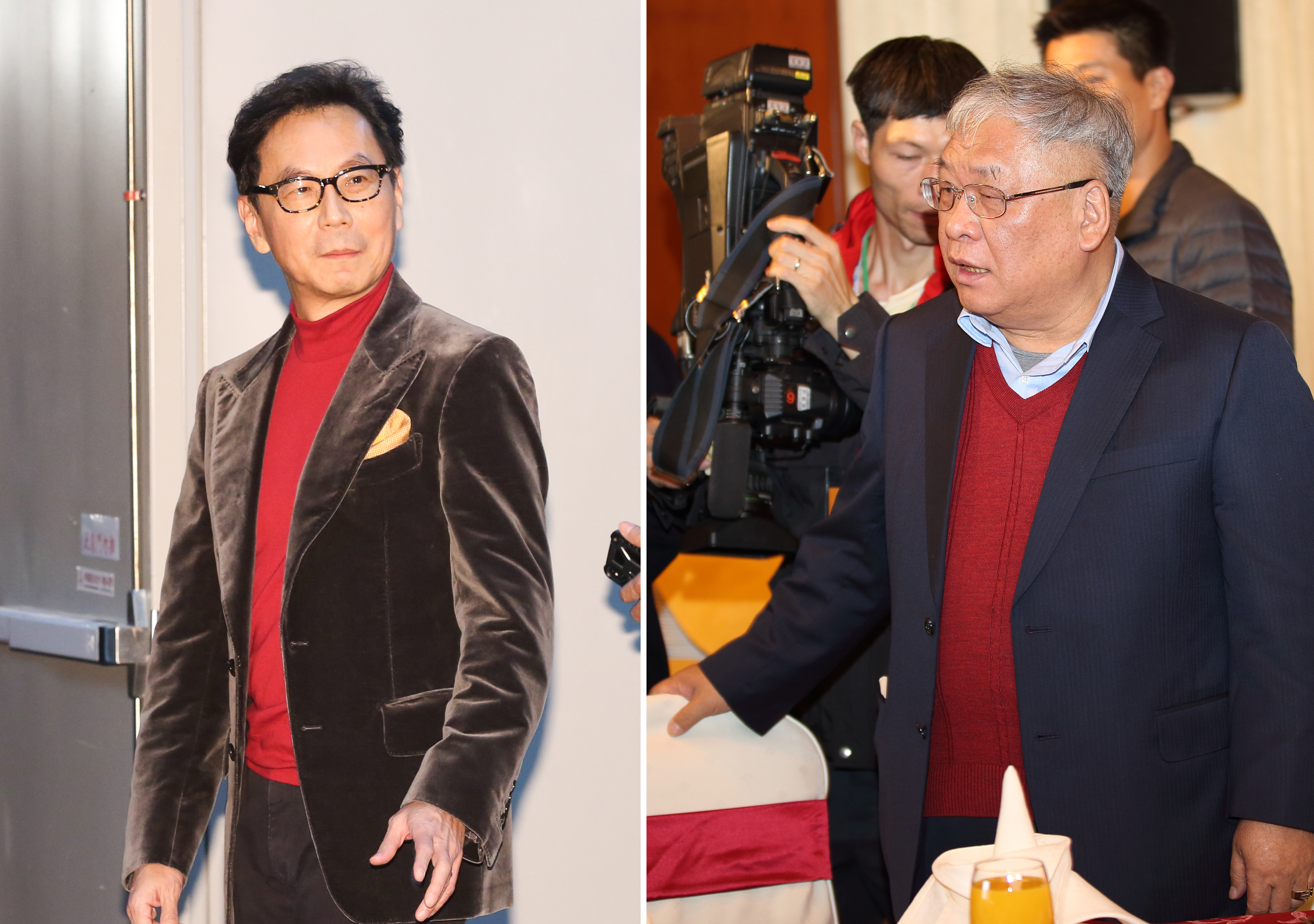 擁有凱擘、台固共160萬戶的富邦集團董事長蔡明忠（左），是不折不扣的有線電視霸主。；媒體大亨練台生（右）擁有年代、壹電視等頻道代理權，靠著靈活的生意手腕，在有線電視圈呼風喚雨。