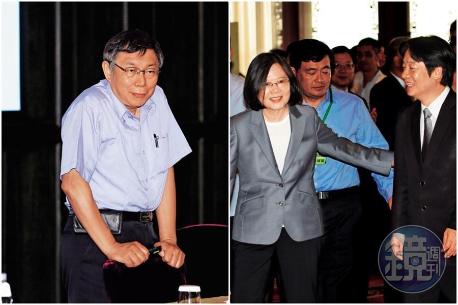 被藍綠視為總統大選最大變數的柯文哲老神在在,表態死線押到8月底。