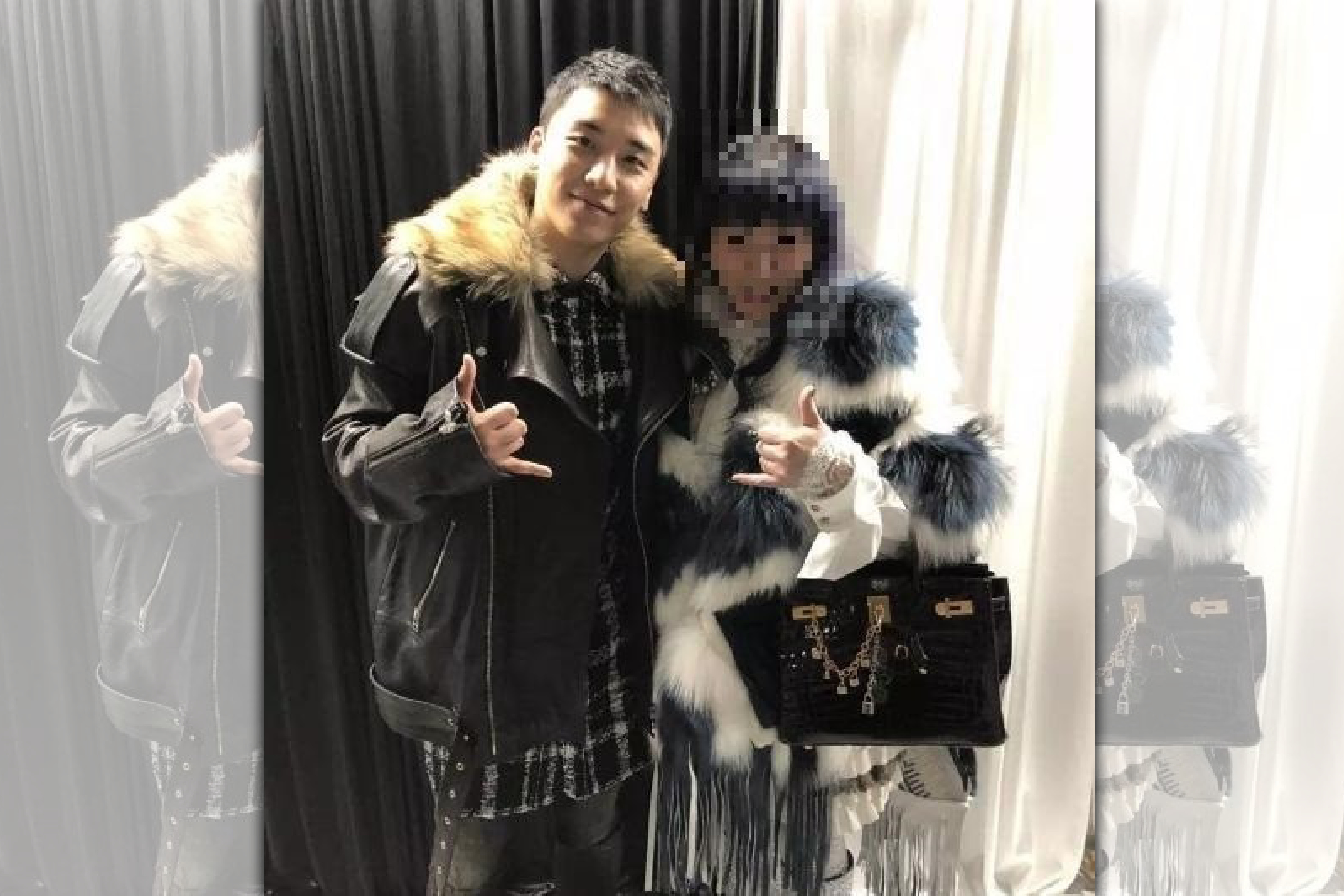 韓國警方以涉嫌性交易、仲介性交易、侵占公款等共7項罪名，將勝利（左）的起訴意見書函送檢方，其中他與合夥人劉仁碩、台灣投資人「林太」（右）等共同侵占夜店公款達韓幣11.2億元。（翻攝自微博）