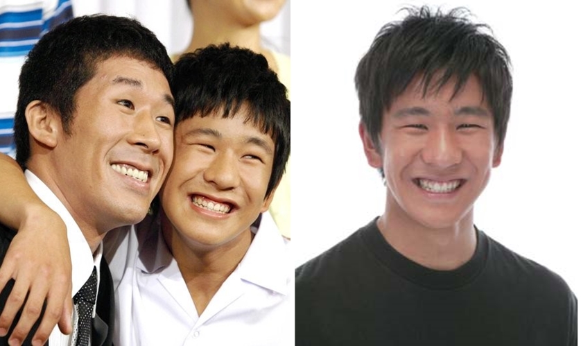 24歲的黑木辰哉（右圖）因涉嫌竊盜遭警方逮捕，童星出身的他（左圖右）在日劇演出田村裕（左圖左）的國中時期暴紅。