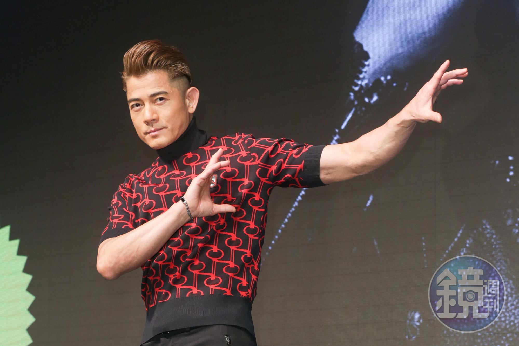 郭富城旋風來台24小時,宣傳9月13、14日兩場《舞林密碼》小巨蛋演唱會。郭富城律己甚嚴,對於體重、體態要求嚴格。