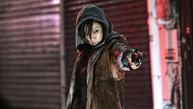 全慧珍在《緝凶對決》突破形象飾演毒販，應導演要求剃髮演出。（車庫娛樂提供）