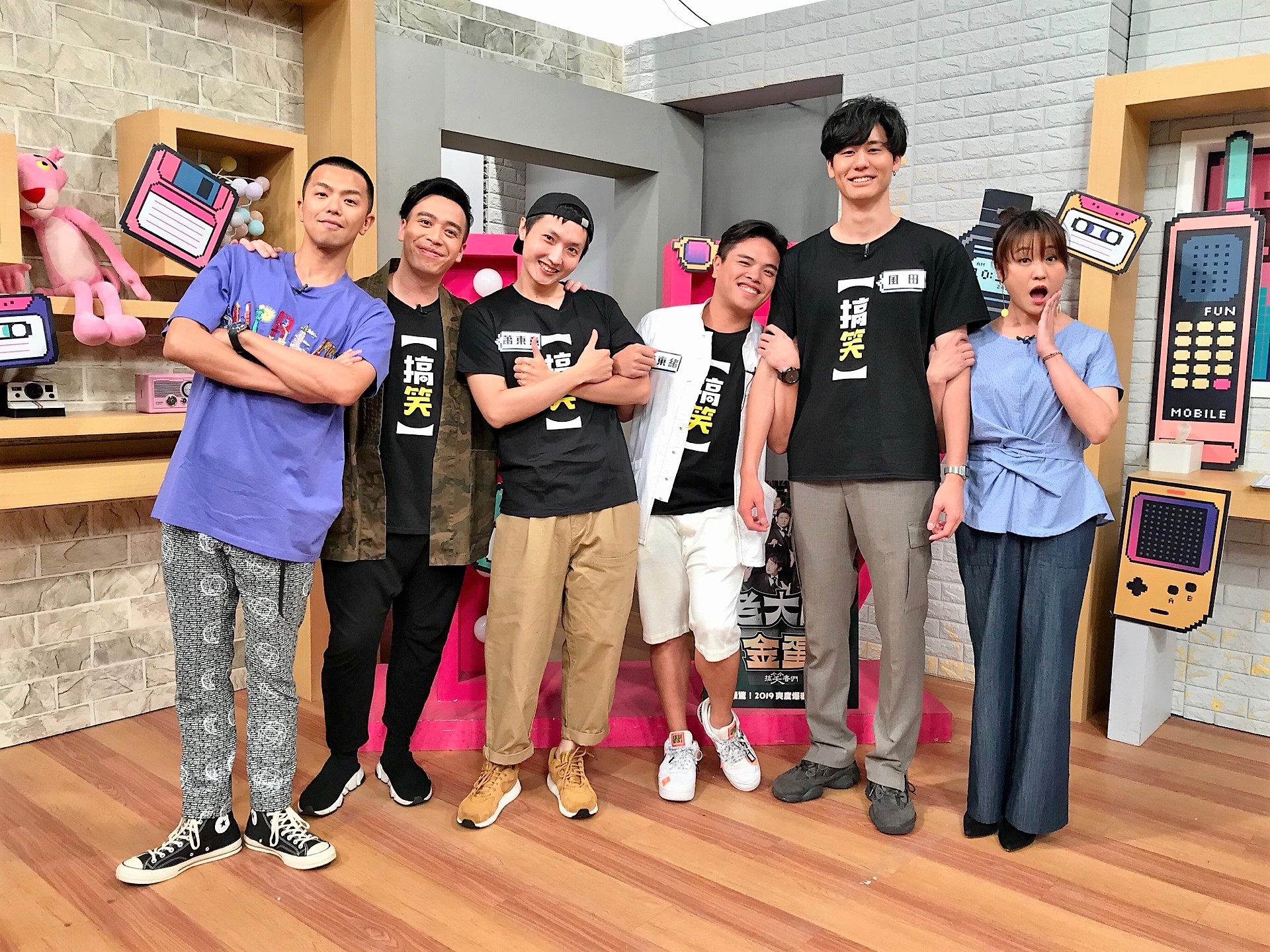 無尊、蕭東意、林東緒、風田一同上《趣你的娛樂》宣傳新戲。（趣你的娛樂提供）