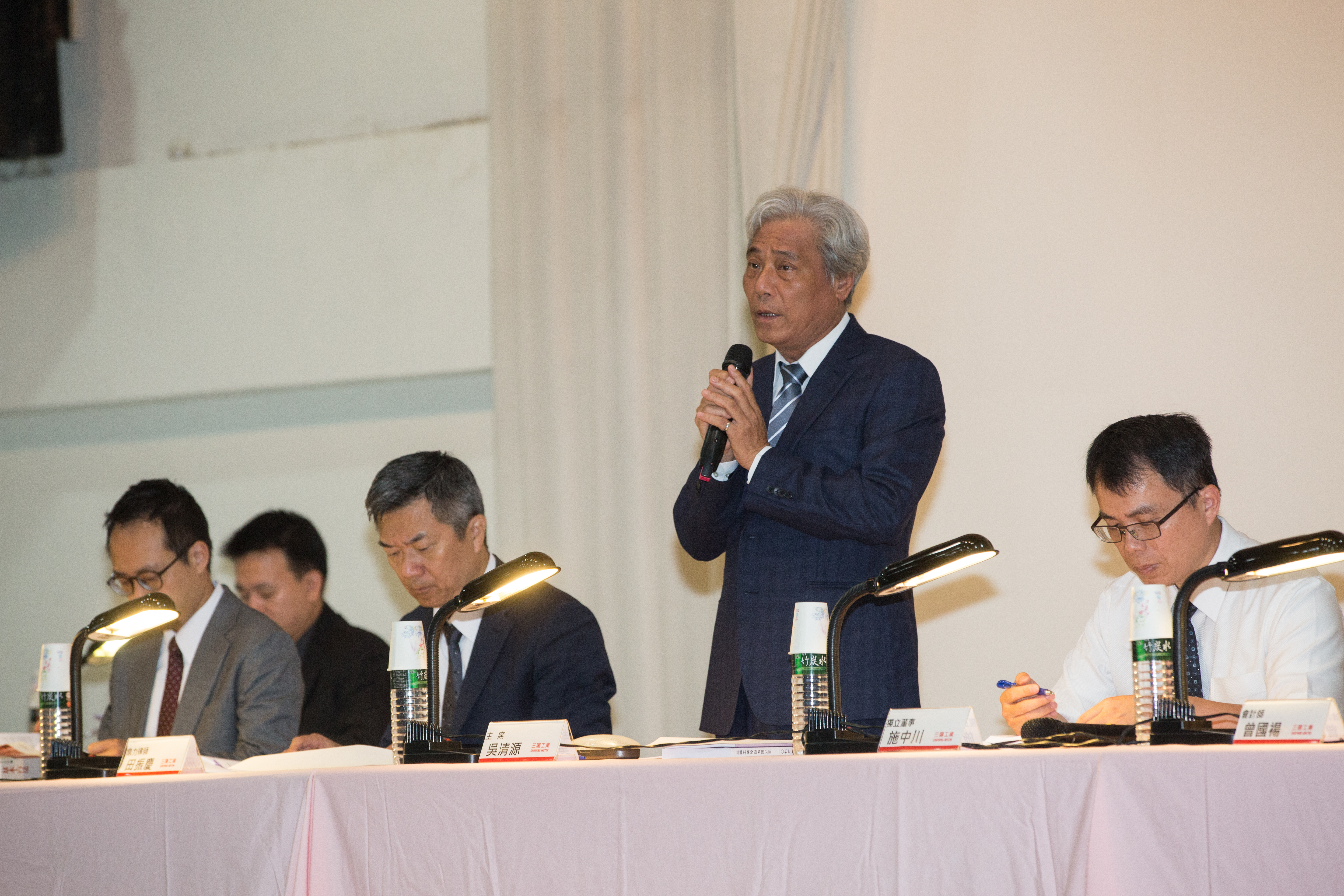 三陽工業今日舉辦股東會，由董事長吳清源親自主持。