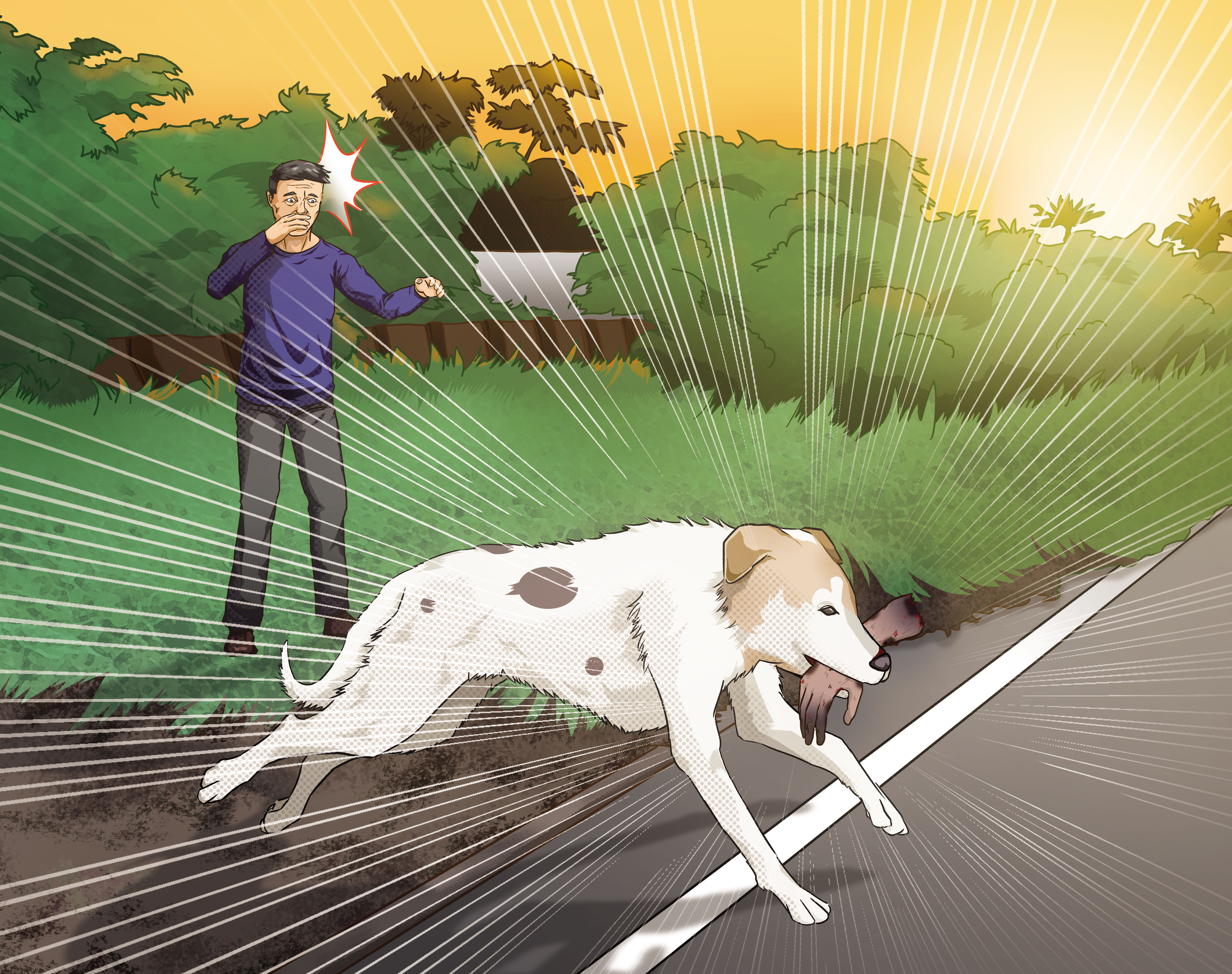 小狗「胖胖」叼出人骨，意外揭發一起分屍案。