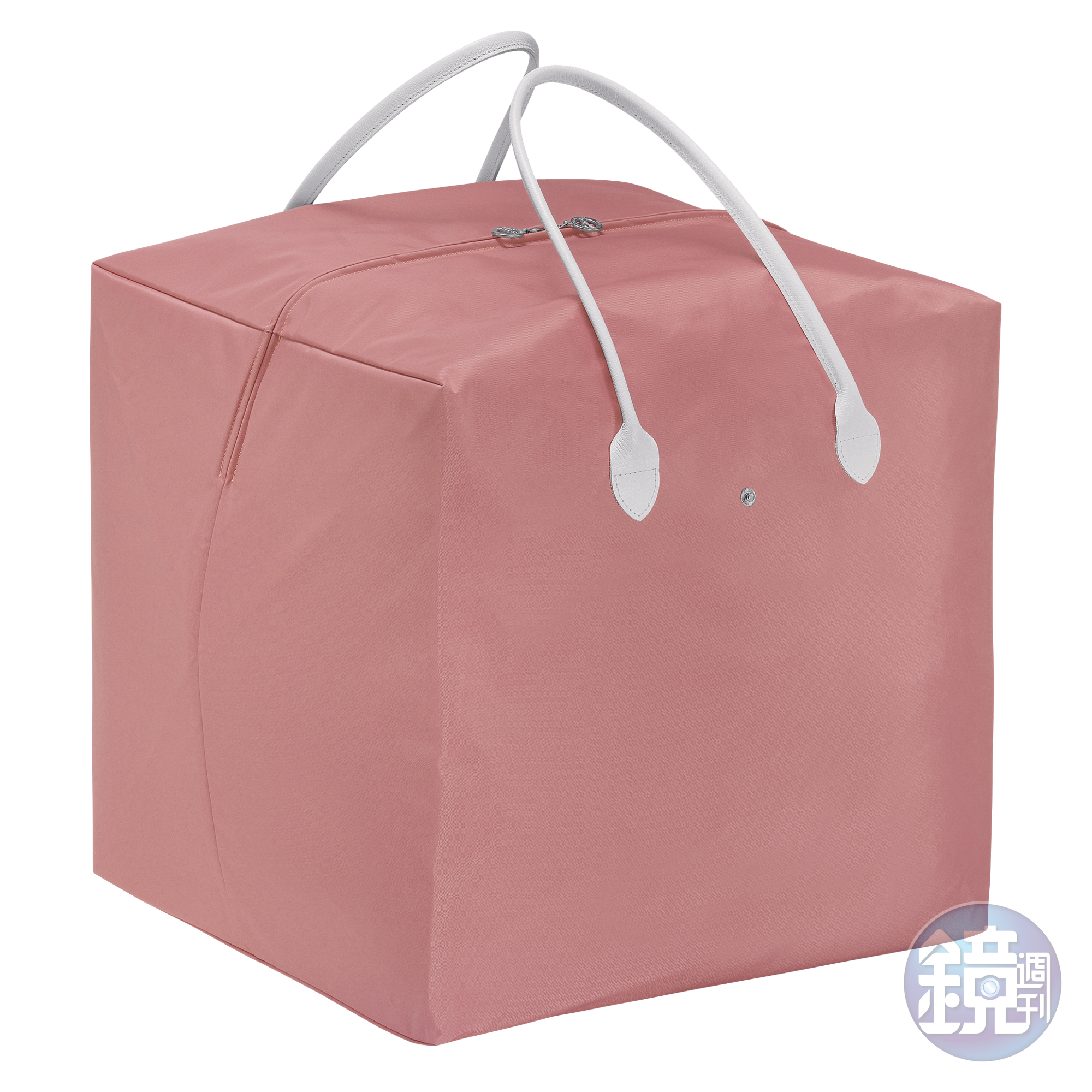 Longchamp x nendo系列粉紅色立方體手袋（尺寸L）。NT$9,200