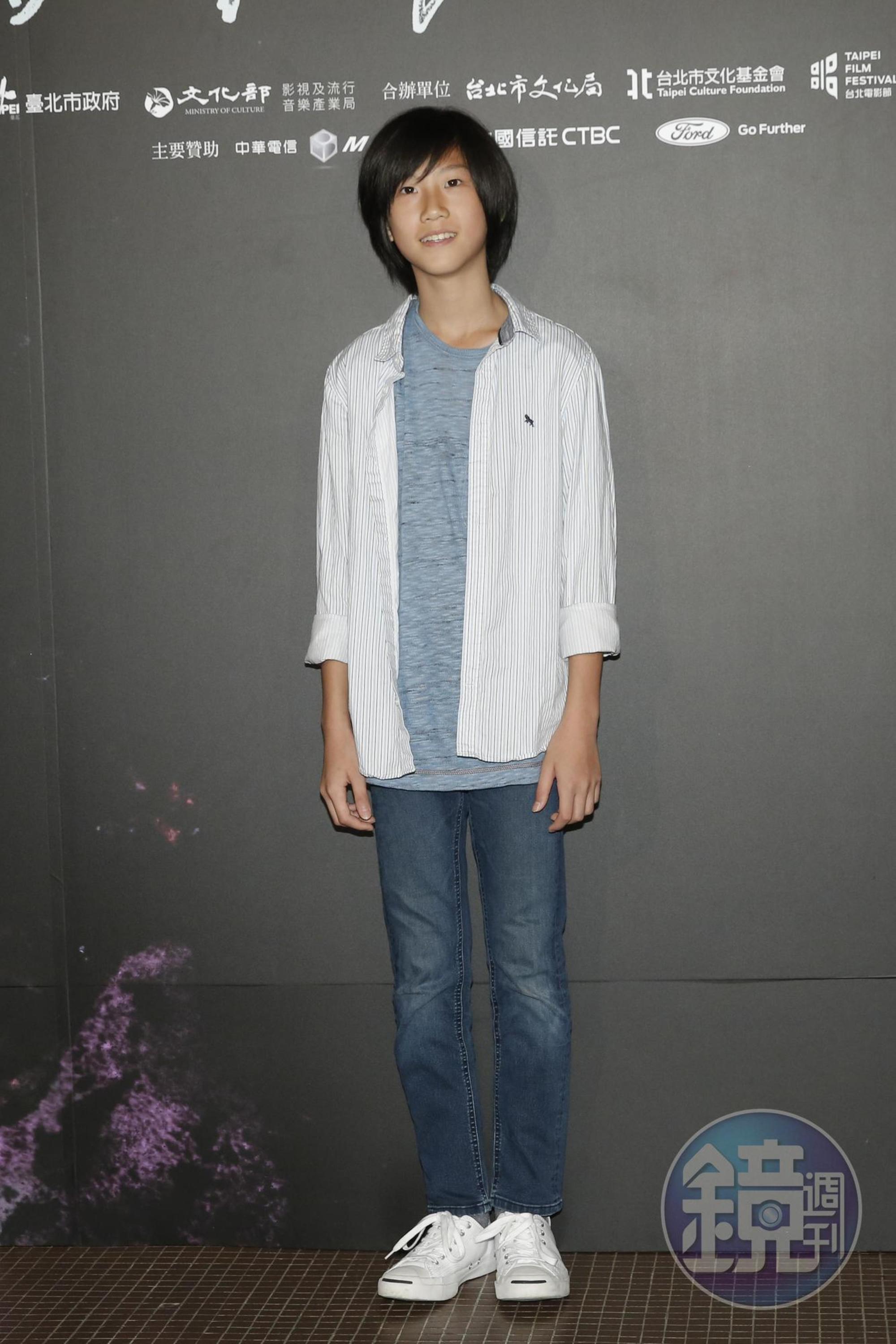 童星高於夏因為今年只有12歲,還要等3年才能看自己主演的電影。