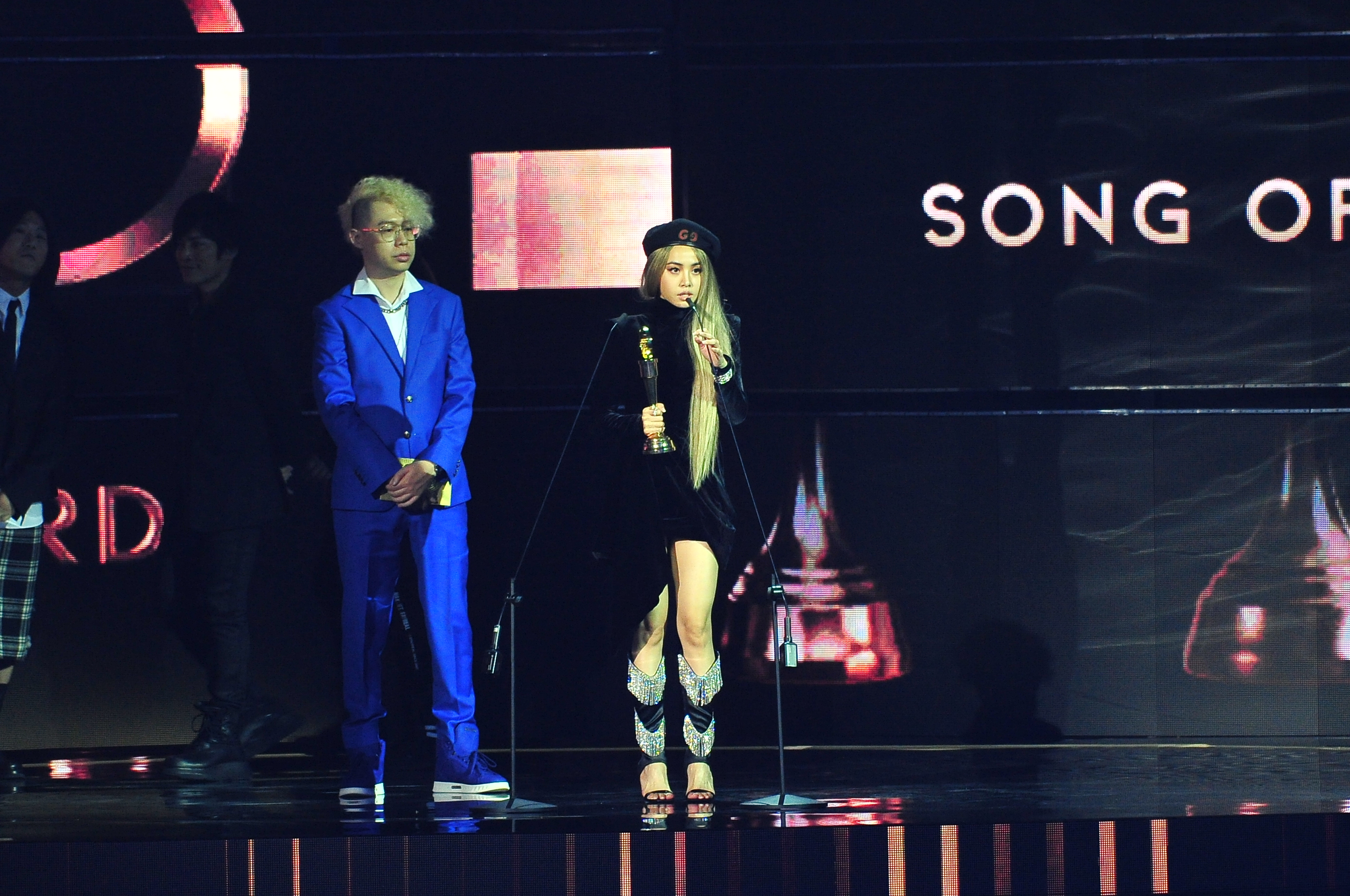 第30屆金曲獎典禮收視率今天出爐，第一名為蔡依林拿年度單曲大獎高達6.41。（台視提供）