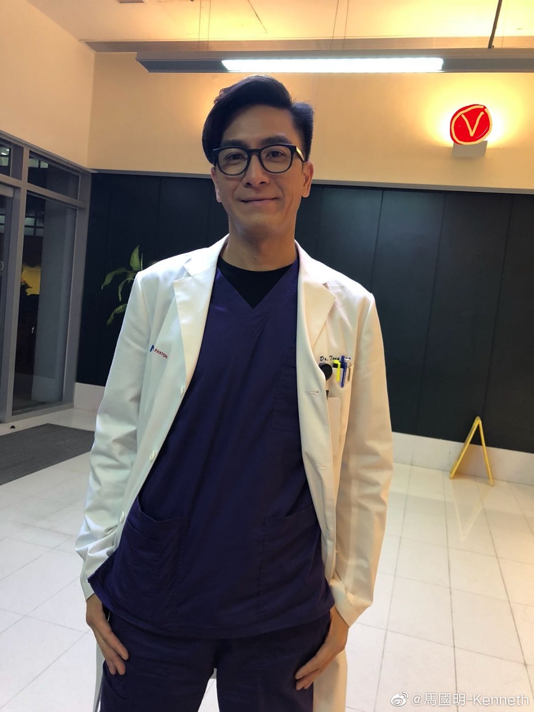 馬國明在女友黃心穎劈腿許志安後，不斷替女友說話，被封為「絕種好男人」。（翻攝自馬國明微博）