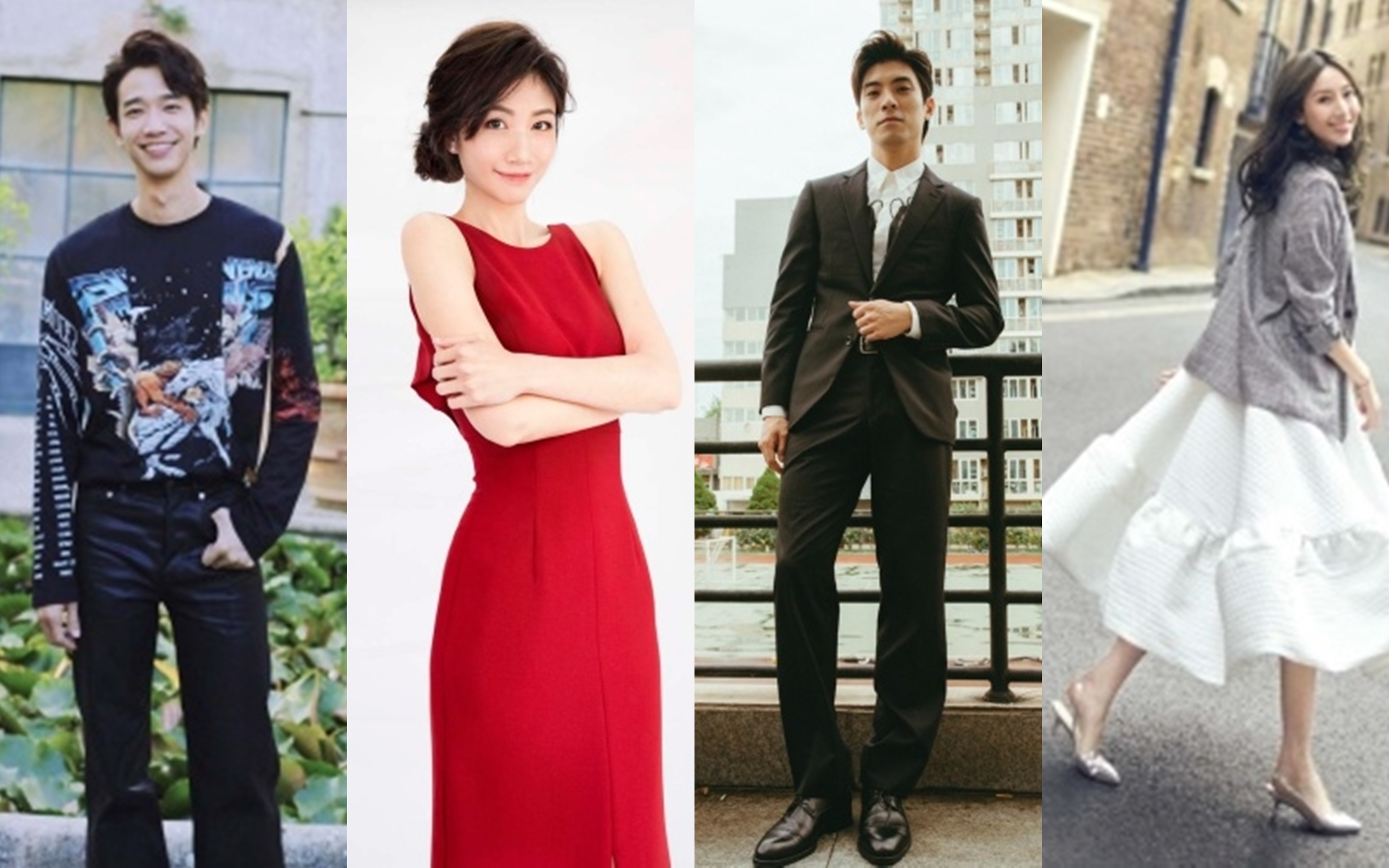 劉以豪（左起）、李千那、林哲熹、隋棠，都將出席本週六舉行的台北電影獎頒獎典禮。（台北電影節提供）