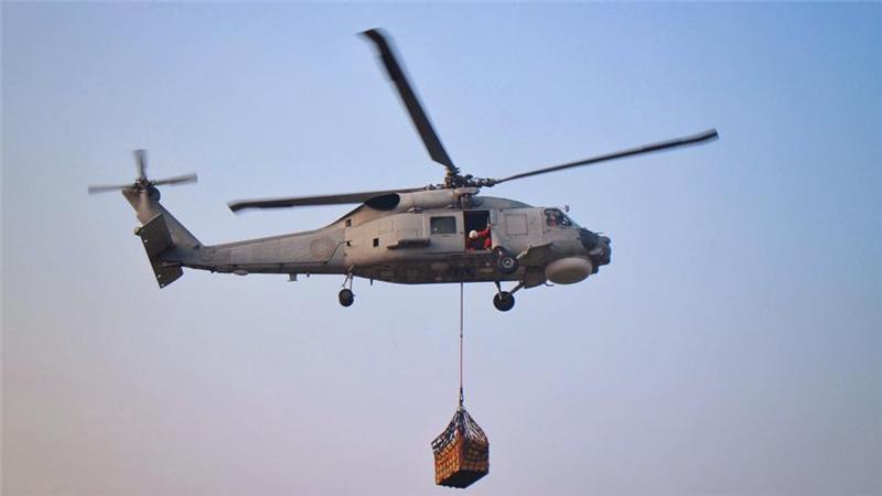 林姓少校是海軍S-70C反潛直升機的飛官。（翻攝海軍官網）