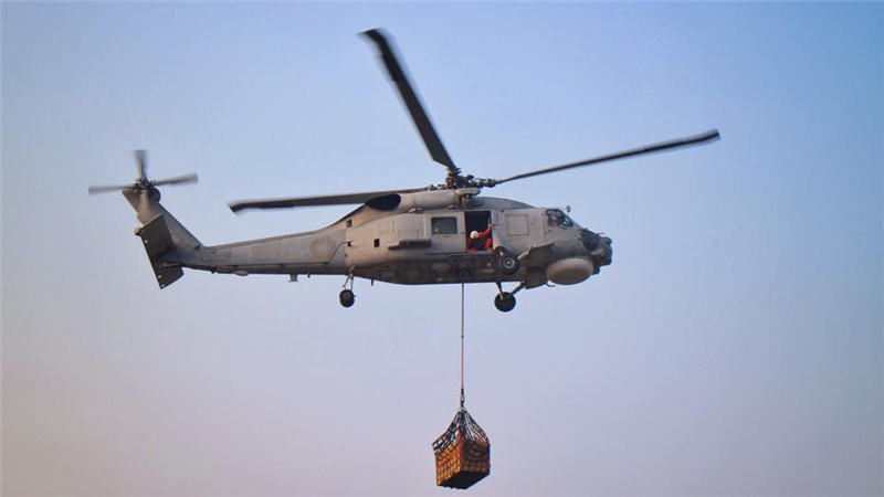 林姓少校是海軍S-70C反潛直升機的飛官。(翻攝海軍官網)