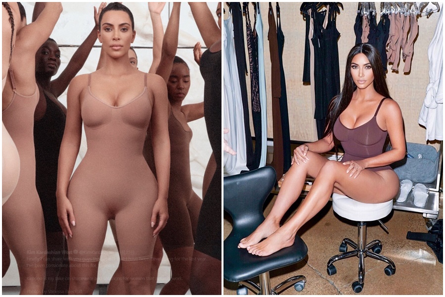 女星金卡戴姍推出的新塑身衣品牌命名發音撞「和服」，引起日本網友砲轟。（翻攝自Kim Kardashian West IG）