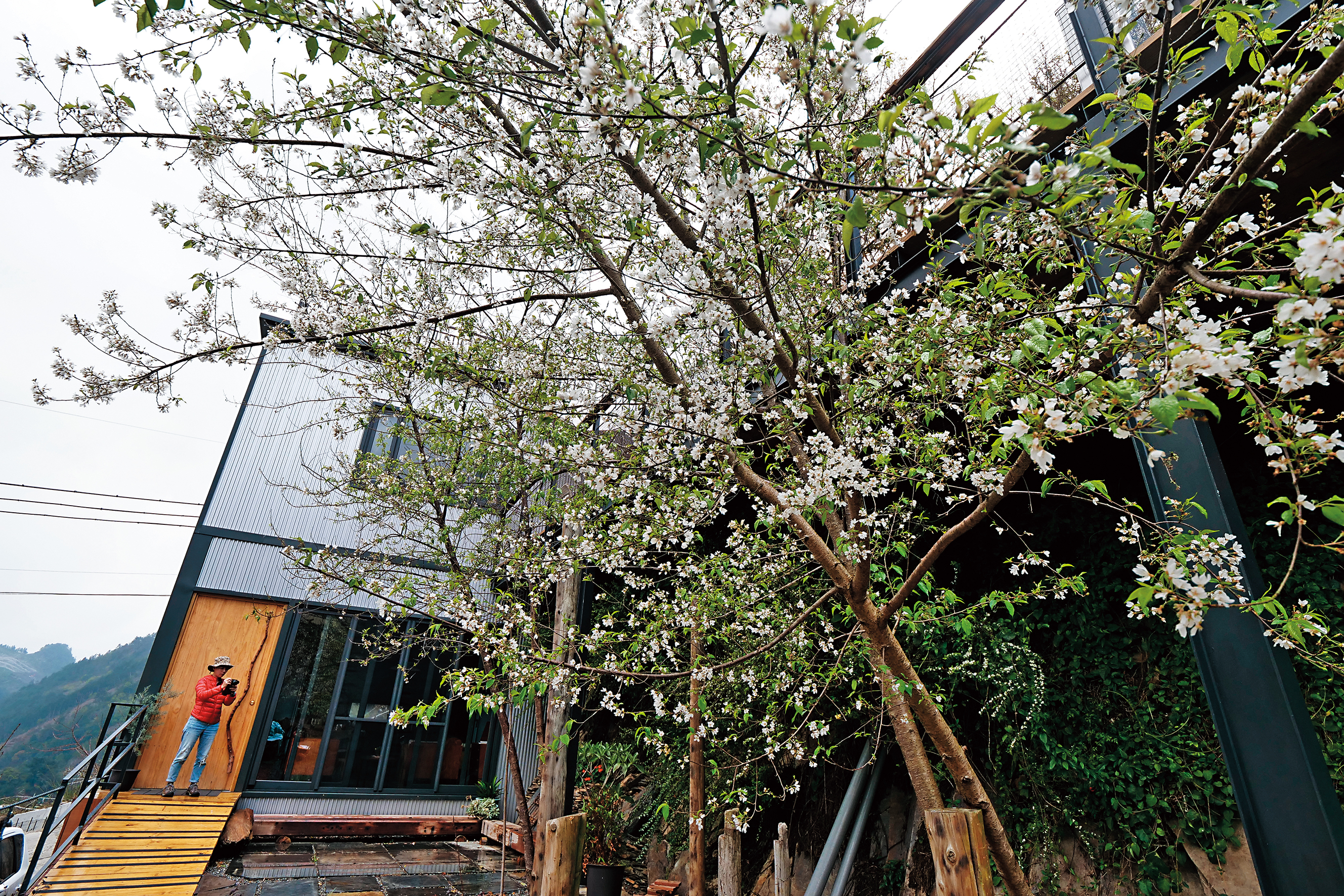 今年剛完工的接待家庭「屋頂上的天空二館」，是羅以撒與張杏汝的心血結晶。