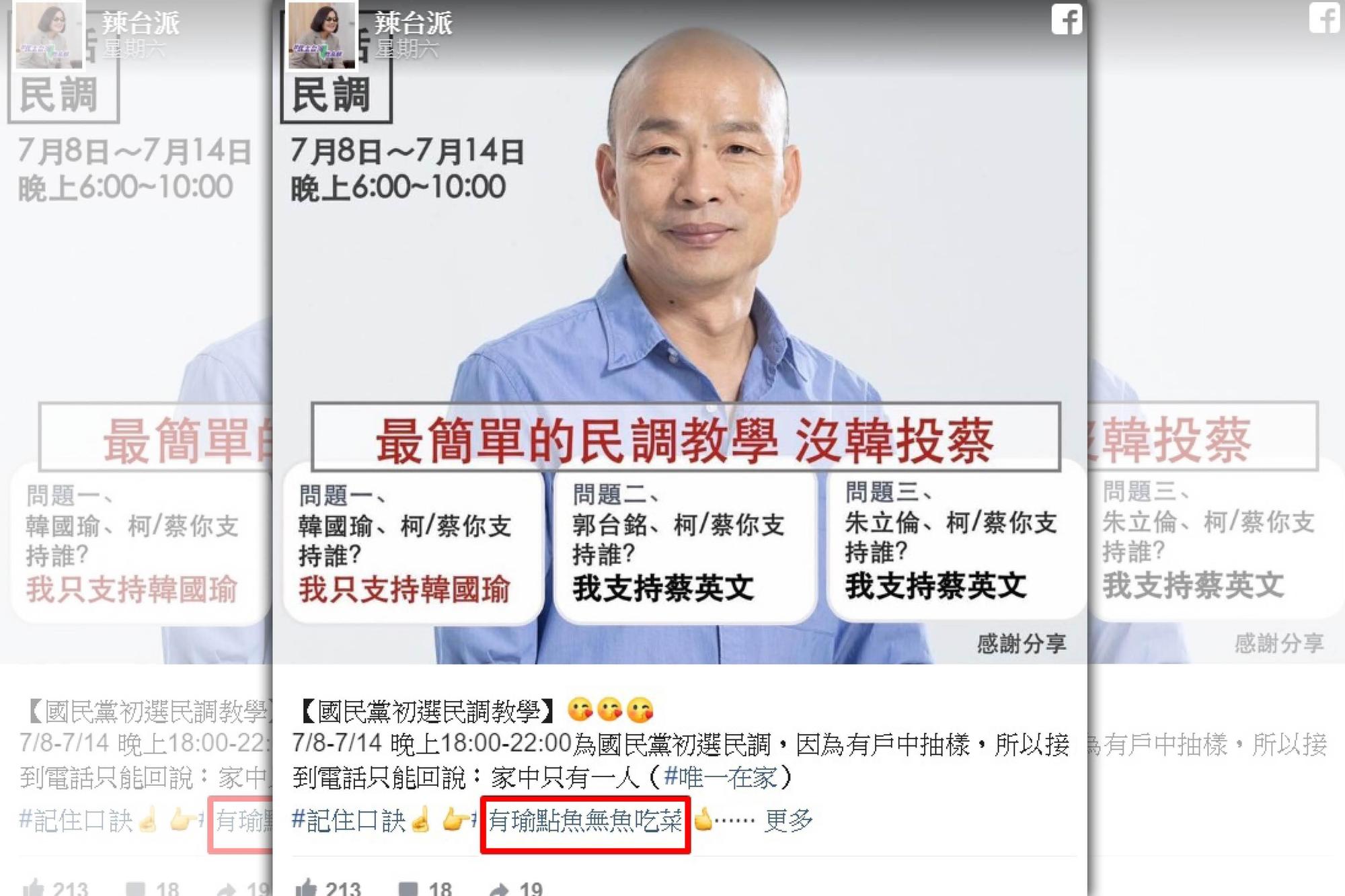 據本刊調查有英系幕僚在個人臉書發文,擬定教戰手冊。(讀者提供)