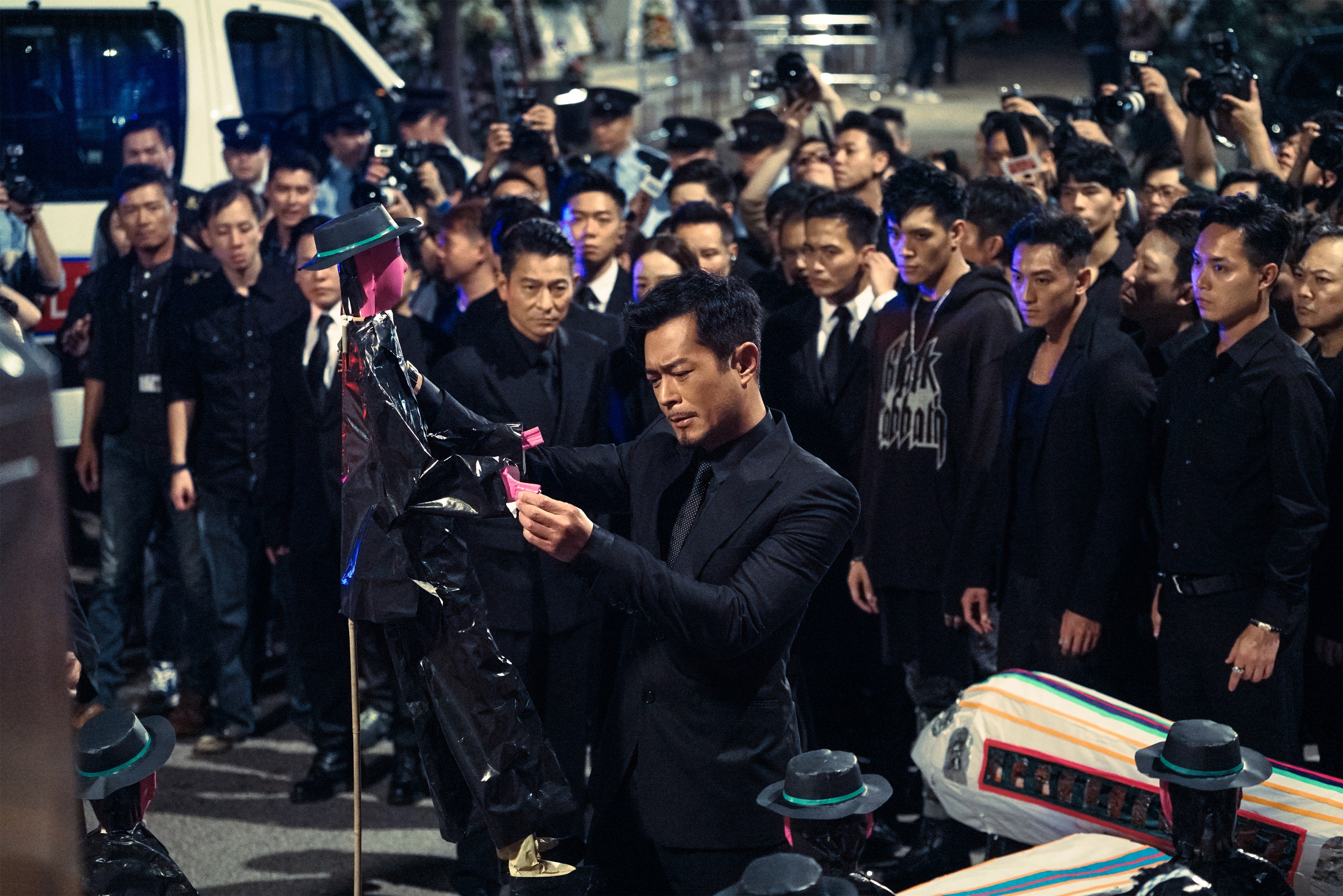 古天樂一反過往正義凜然的形象，在《掃毒2 天地對決》中飾演一代毒梟。（華映提供）
