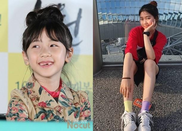 今年13歲的李蕊(右)在電影《素媛》飾演受害女童而廣為人知。(翻攝自Naver)