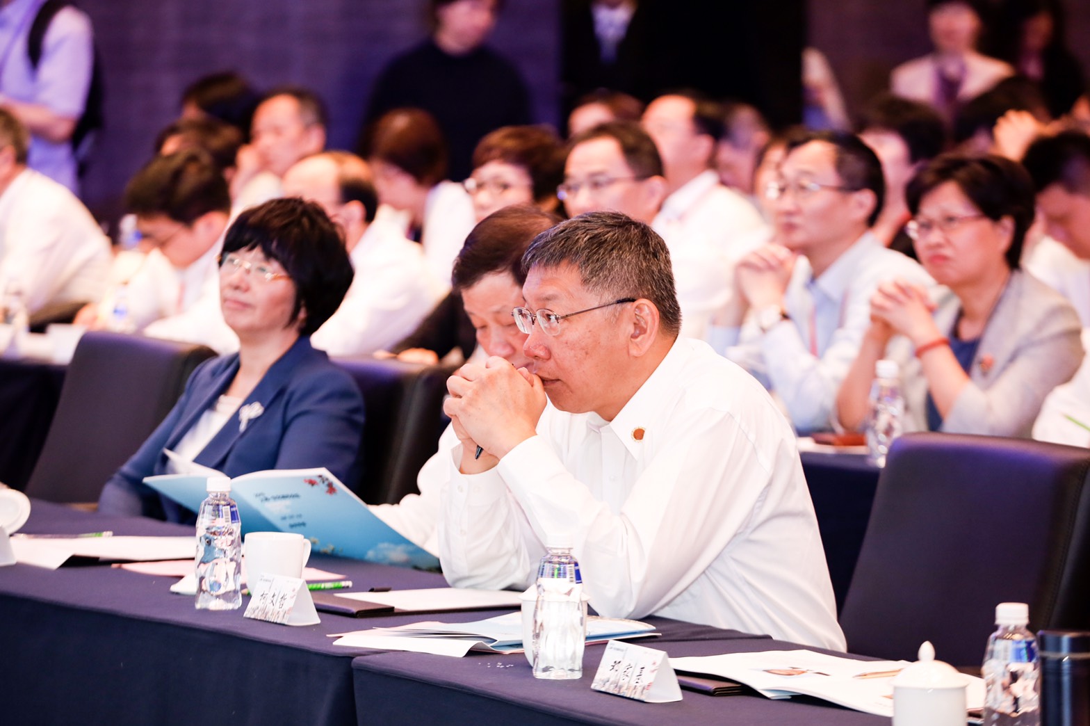 台北市長柯文哲出席台北上海雙城論壇。