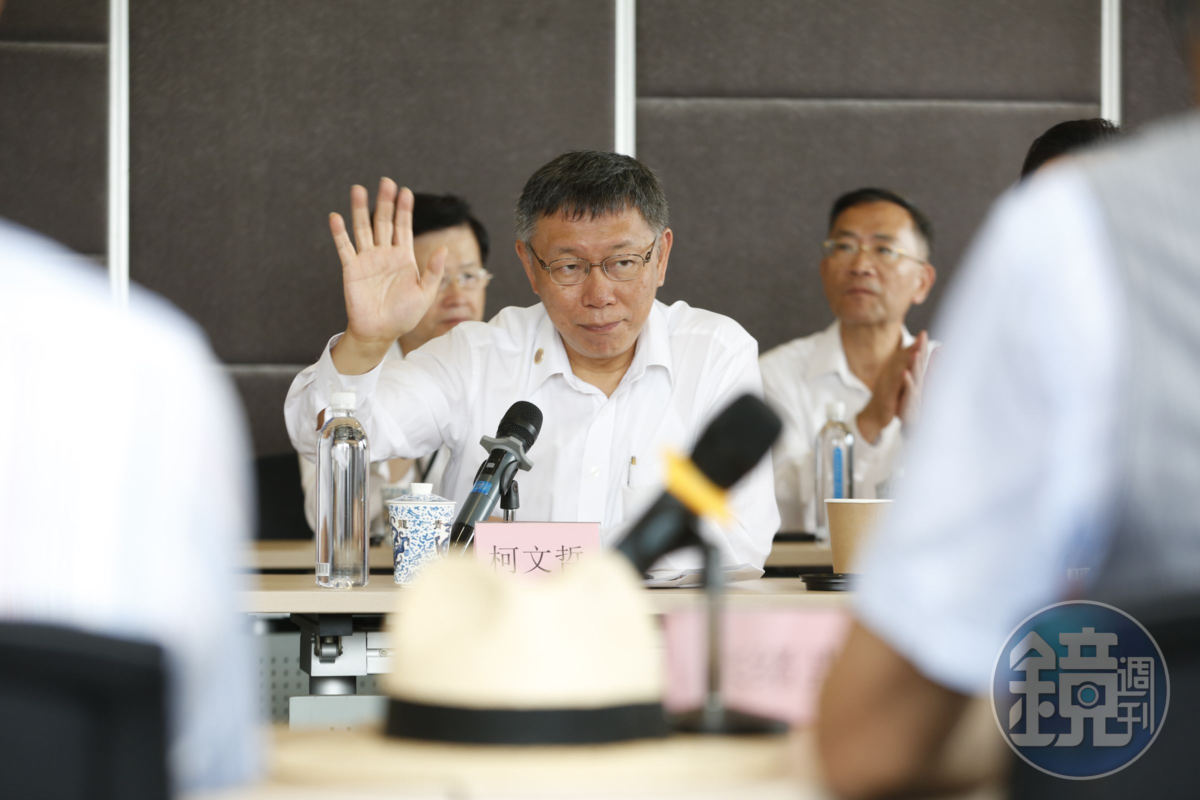北市府今在上海宣布，傍晚5點將與國台辦主任劉結一在上海的西郊賓館會面。