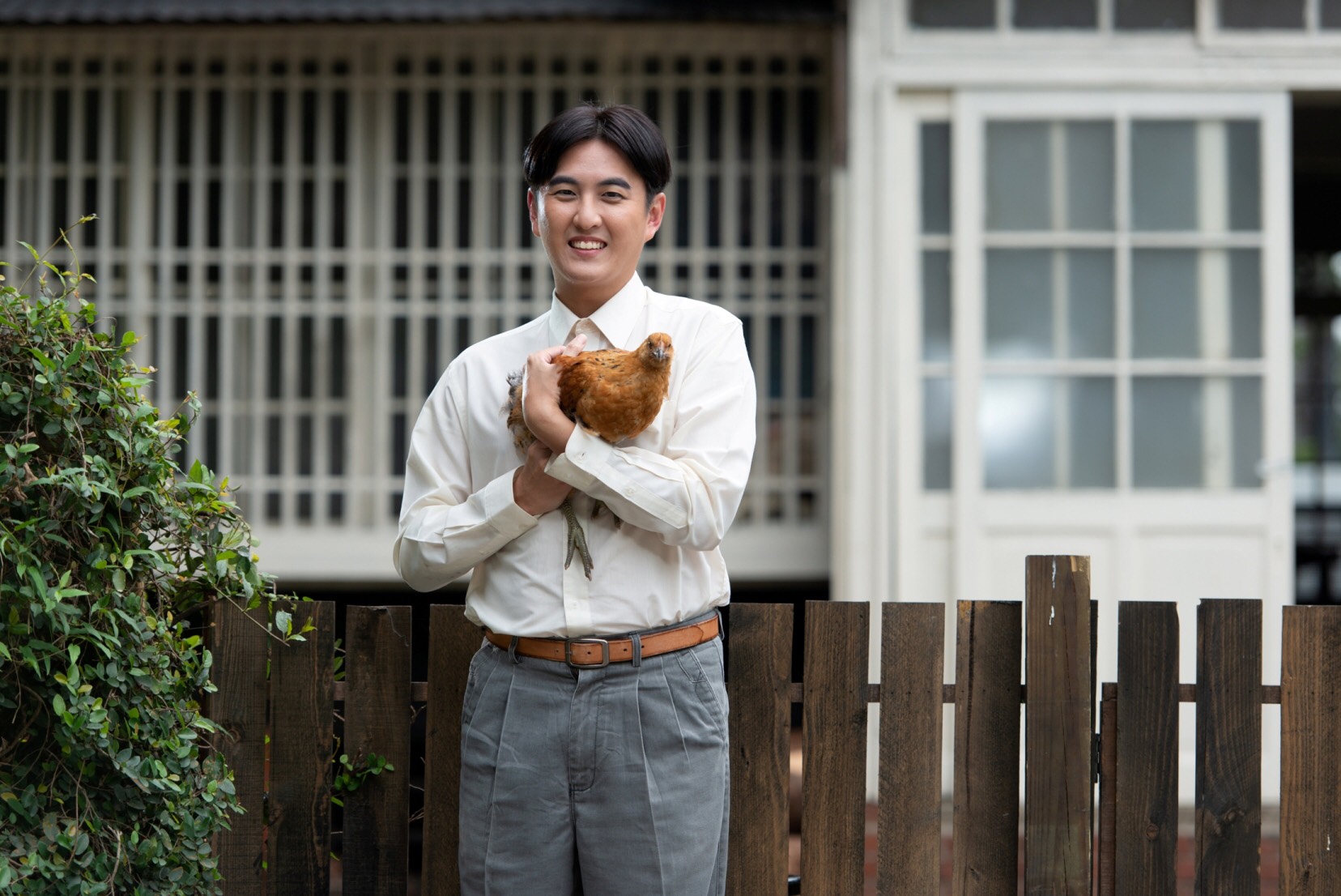 黃靖倫在《天之蕉子》飾演自閉症患者。(三立提供)