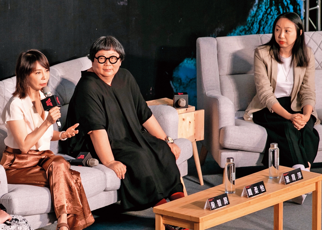 影視圈監製與經紀經驗豐富的柴智屏(左起)、閻柔怡和葉育萍,應台北電影節之邀參與座談會,對影人提出不少建言。(台北電影節提供)