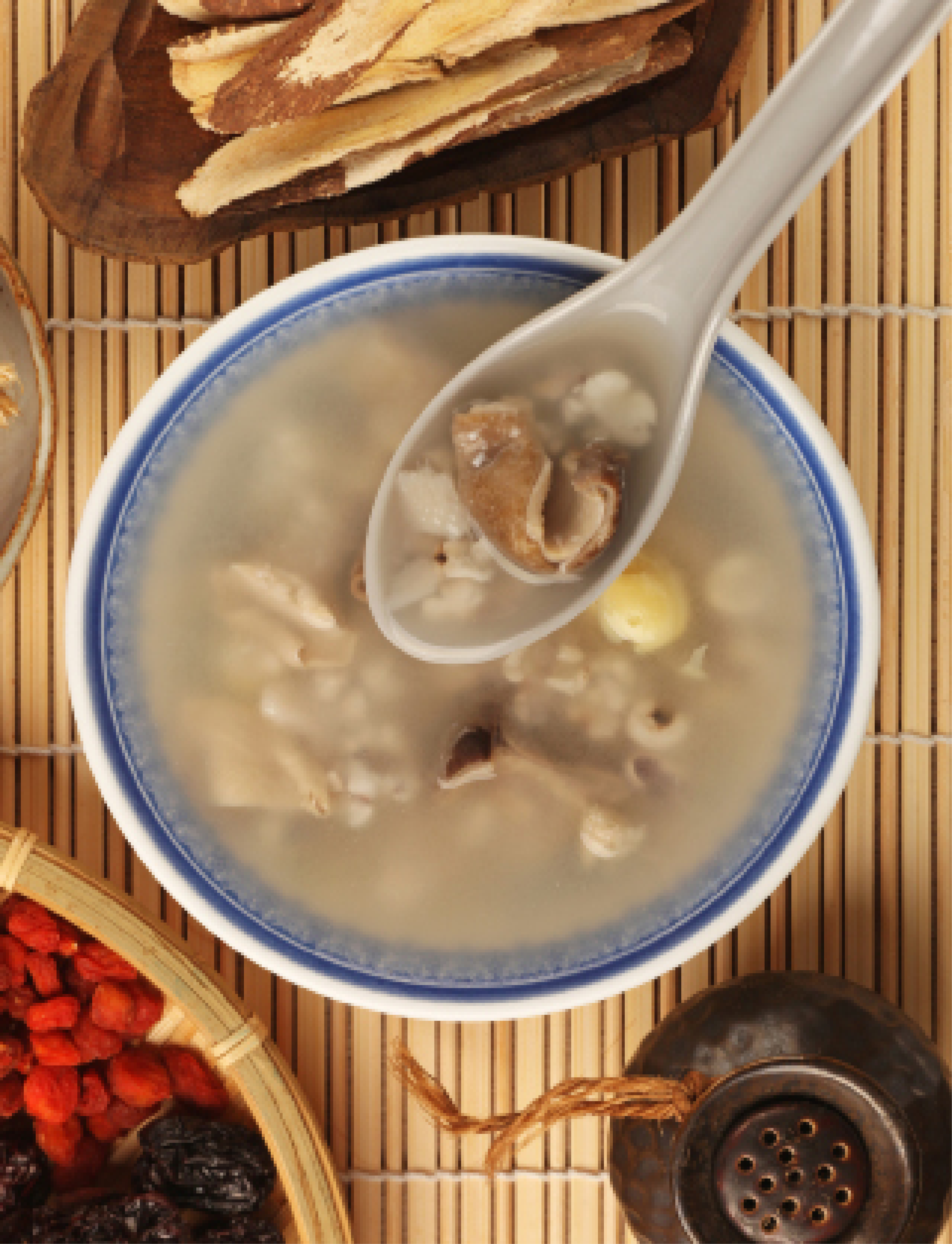 夏季排濕湯品：四神湯。（台灣商務印書館提供）