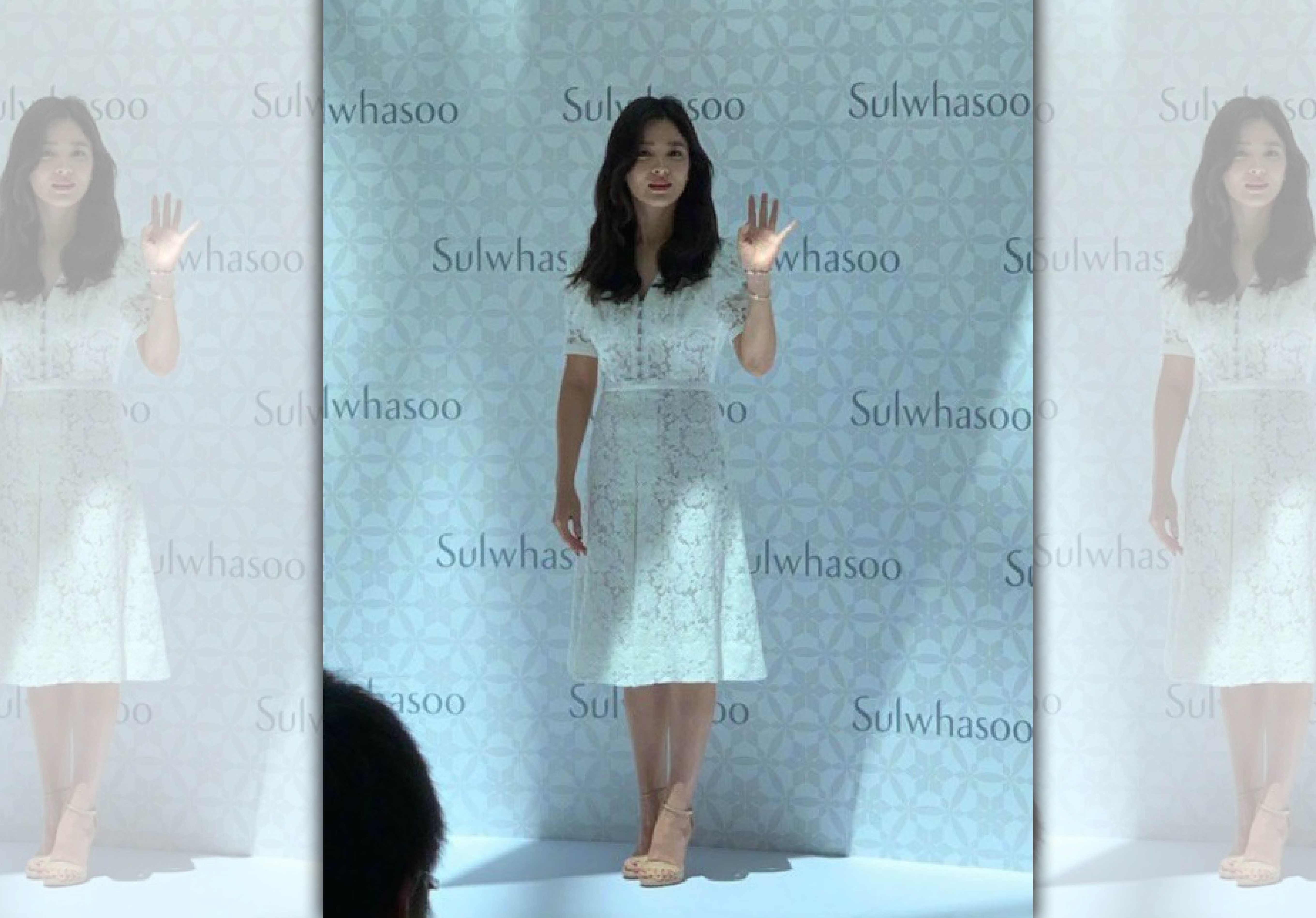 宋慧喬婚變之後首度公開露臉。（翻攝微博）