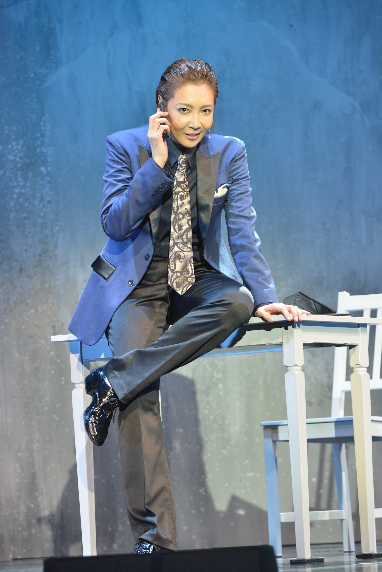 柚希禮音超過100分鐘的演出毫無冷場。（雅慕斯娛樂提供）