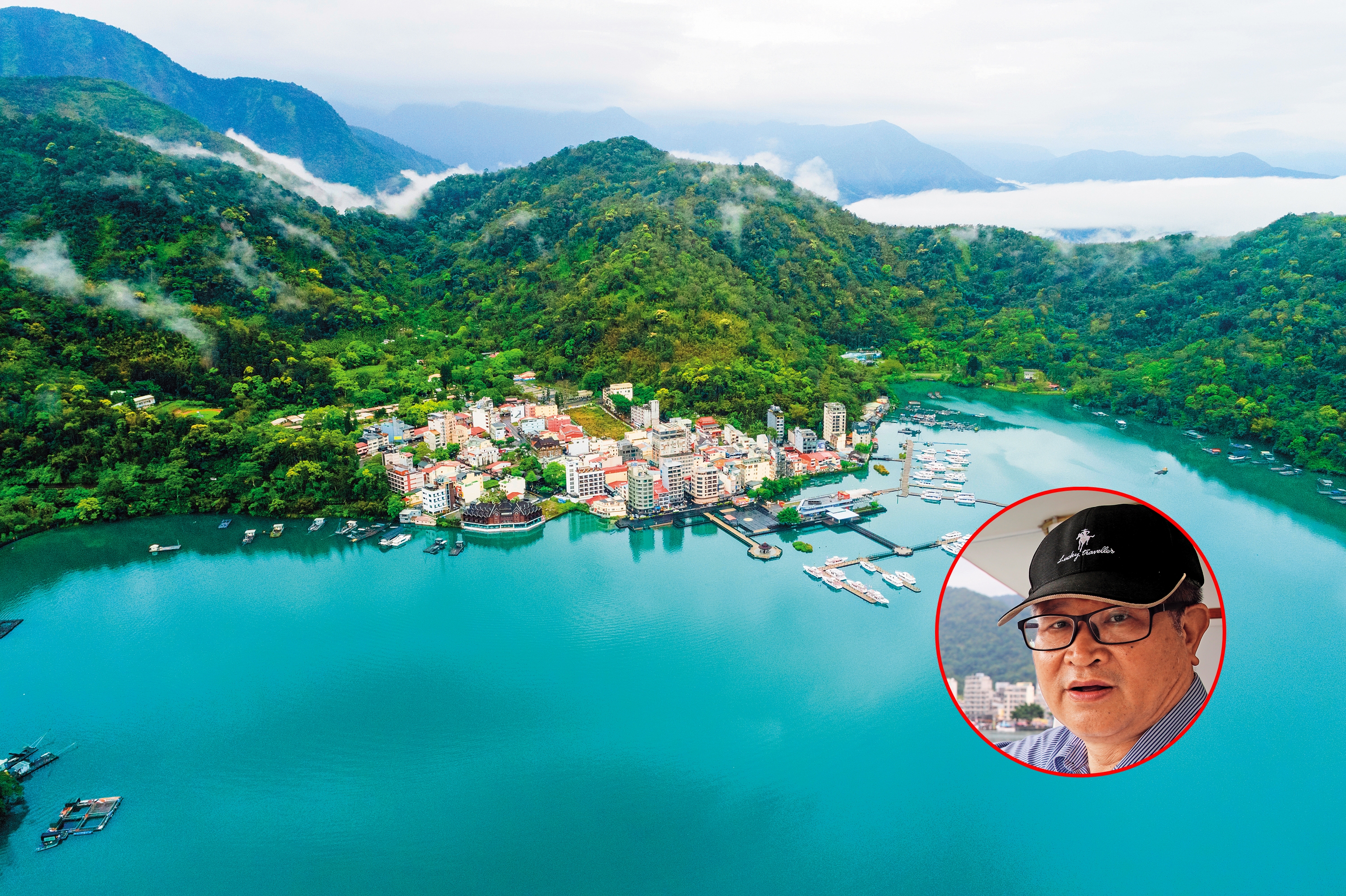 日月潭在日治時代只有5.75平方公里，現在全潭面積為8.27平方公里。（東方IC）