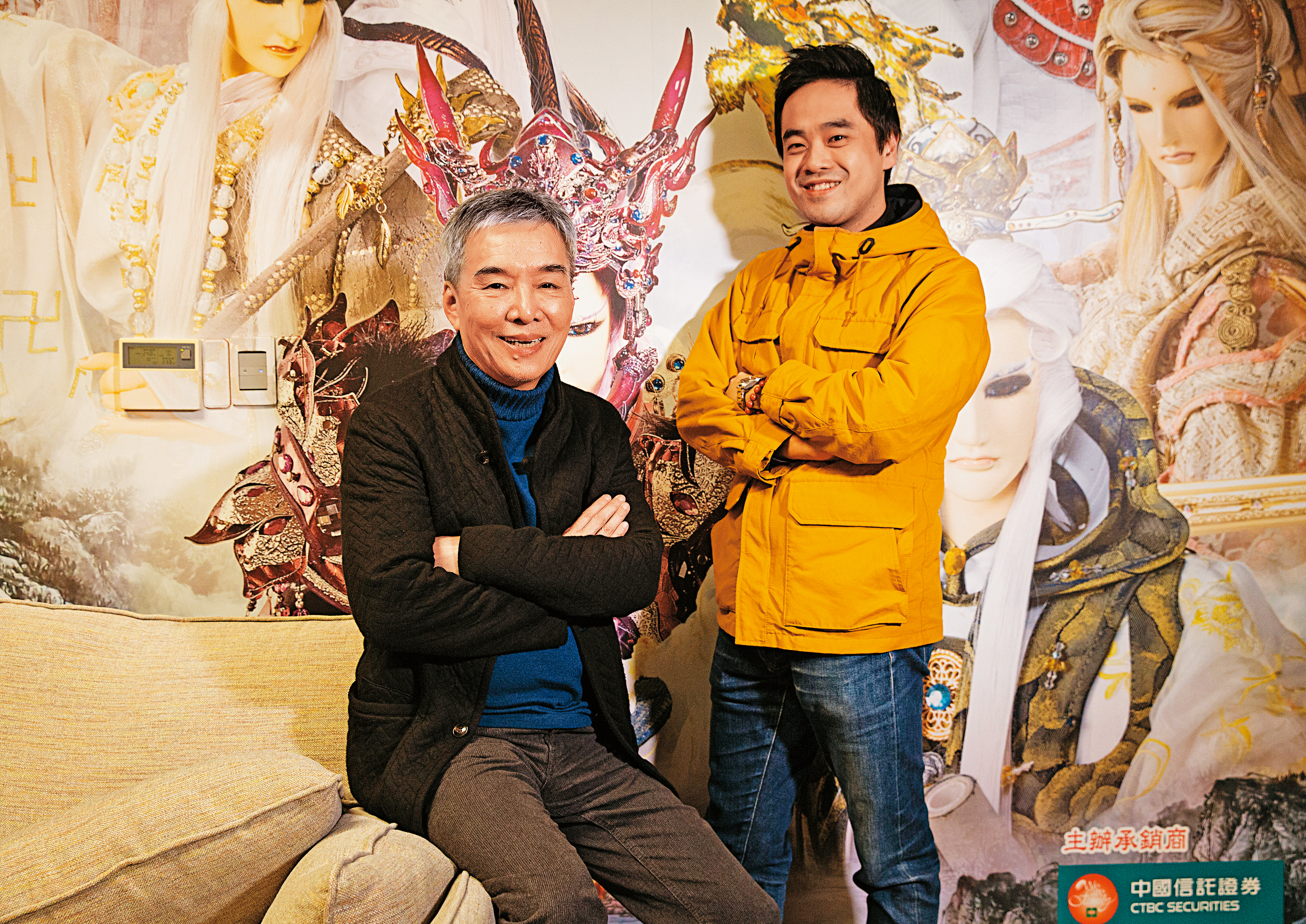 黃強華(左)延攬年輕人才,找來7年級生周悌(右)擔任偶動漫娛樂事業部的總經理。