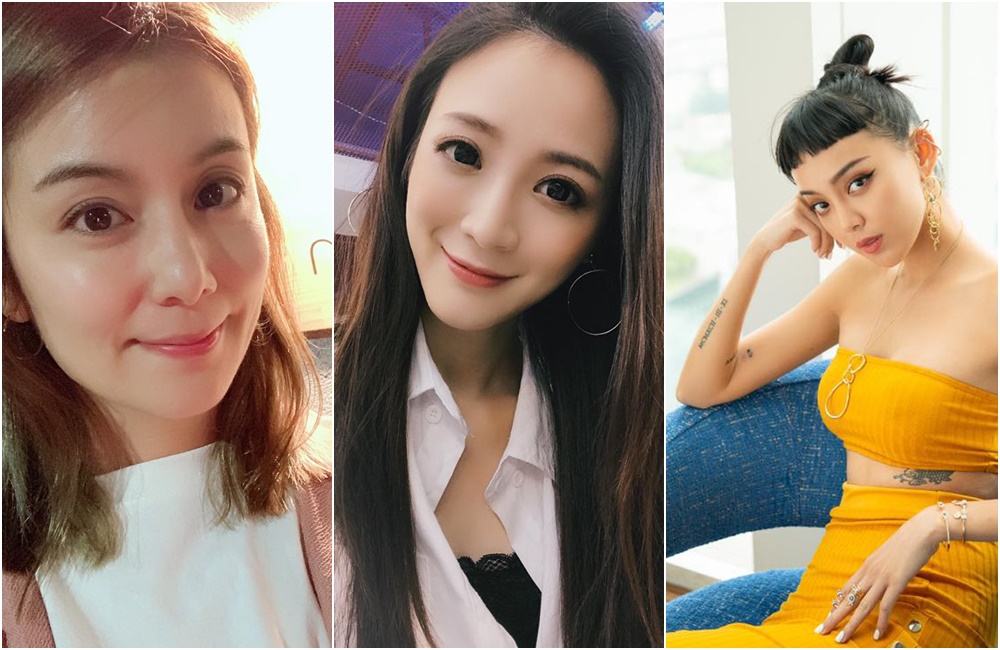 莎莎（左起）、邱俐穎和李函都曾因為想當模特兒，遭到家人反對。（翻攝自莎莎、邱俐穎、李函臉書）