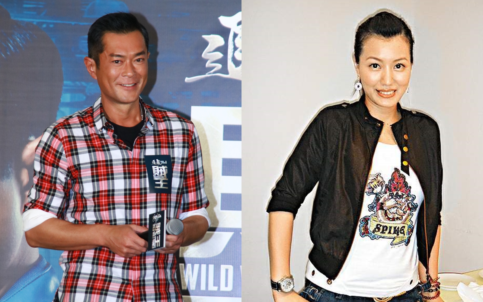 黃𨥈瑩（右）雖然知名度不如其他人高，卻是古天樂（左）公開承認的女人。（東方IC）