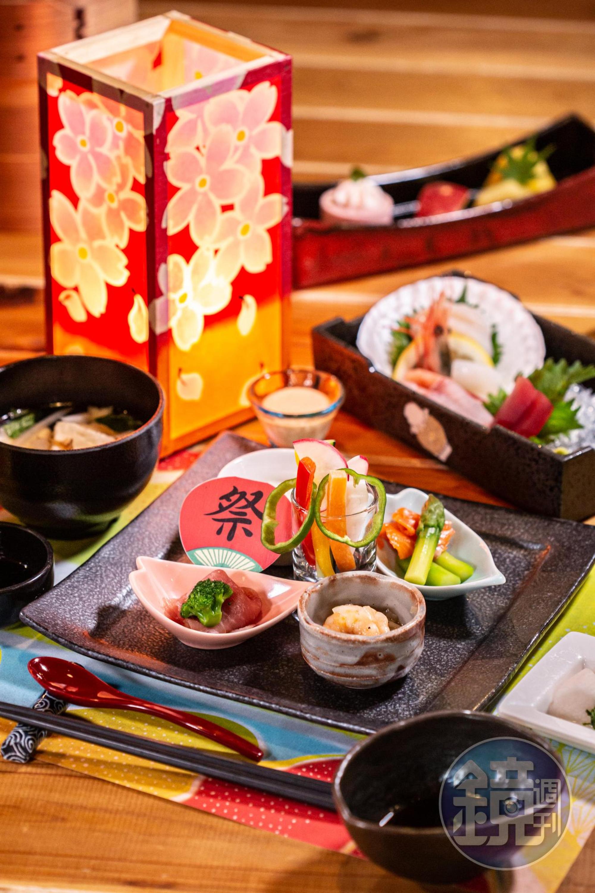 「祭典御膳」調味清爽，吃的是當地風土。