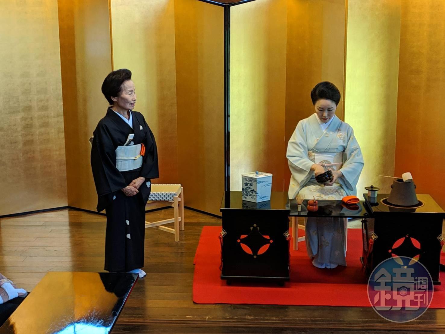 台日雙方透過茶道進行交流。