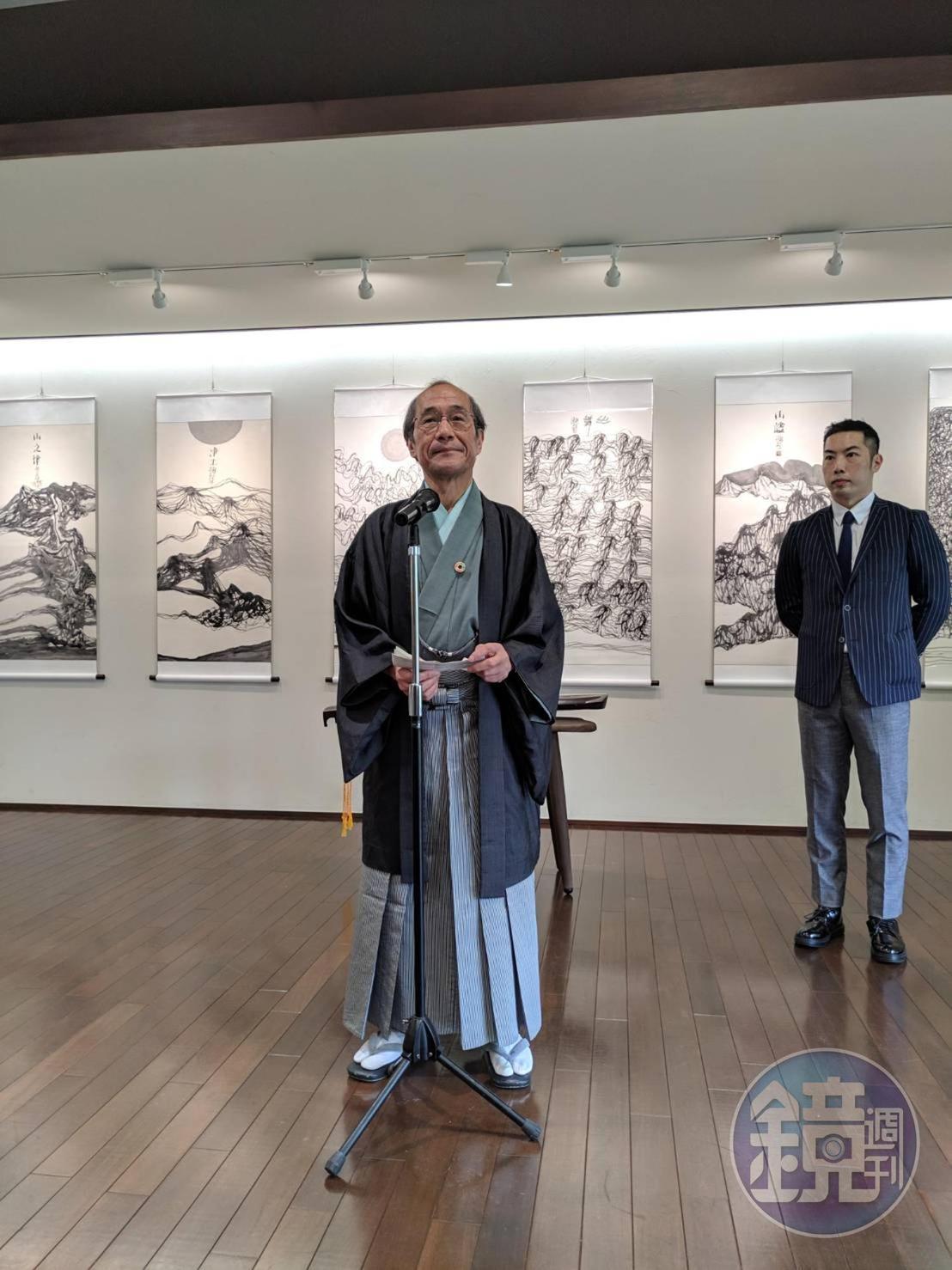 京都市長門川大作致詞時指出,希望2地人民透過藝術和文化增進友誼。